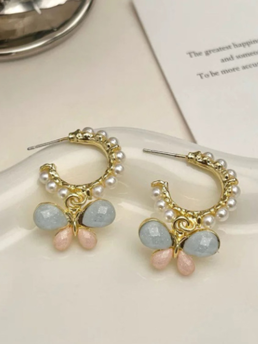 

SUBHAGALANKAR Quirky Drop Earrings, Pink