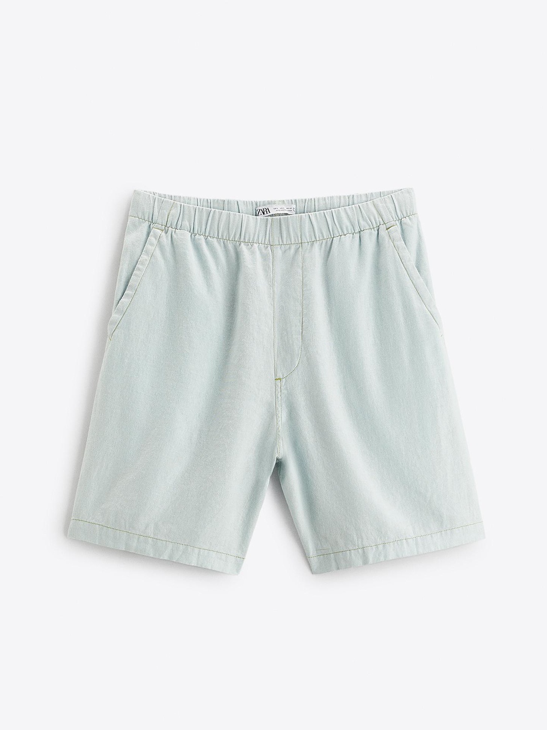 

ZARA Adults-Men Blue Shorts