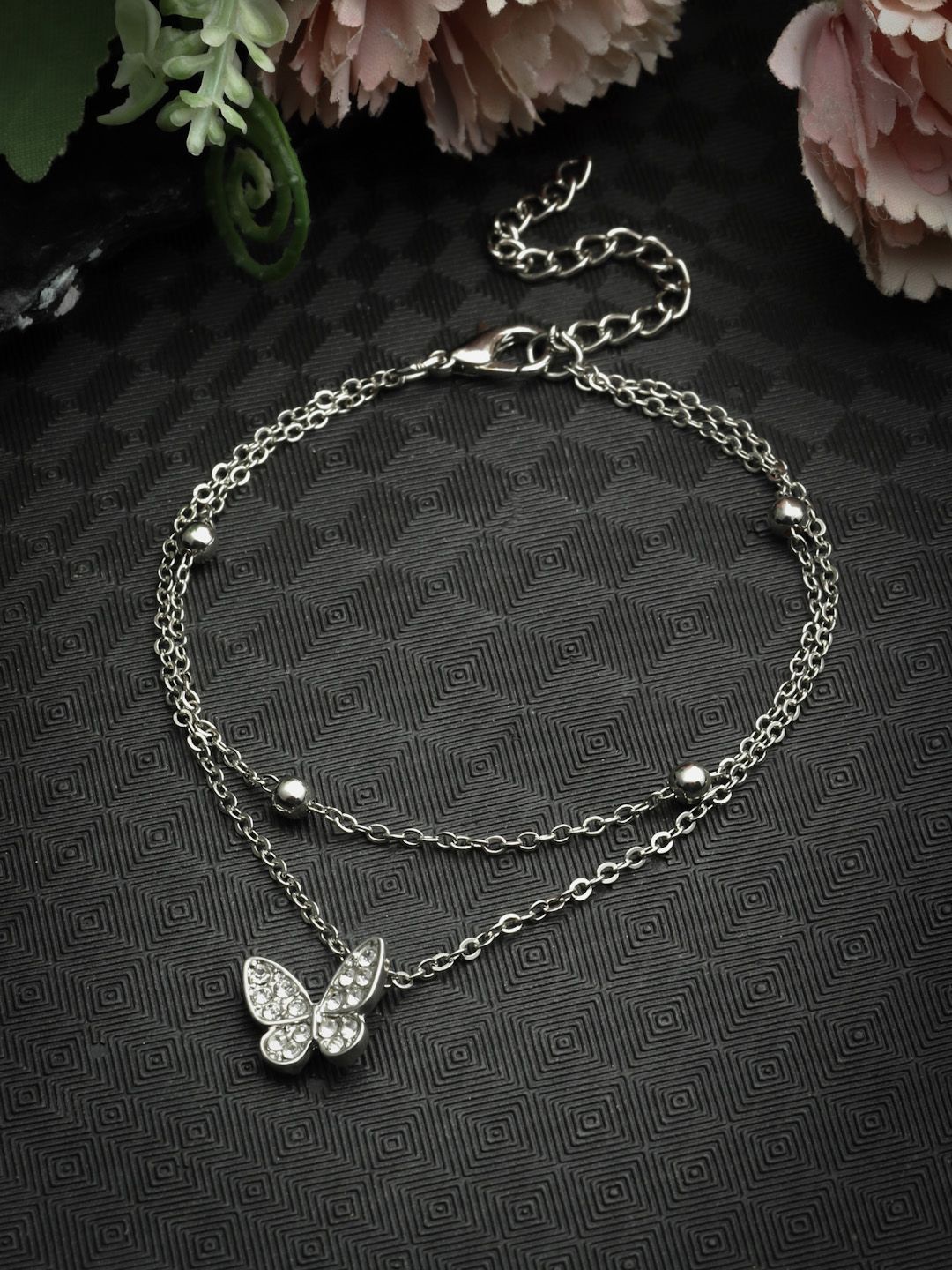 

Sanjog Silver-Plated Charm Bracelet