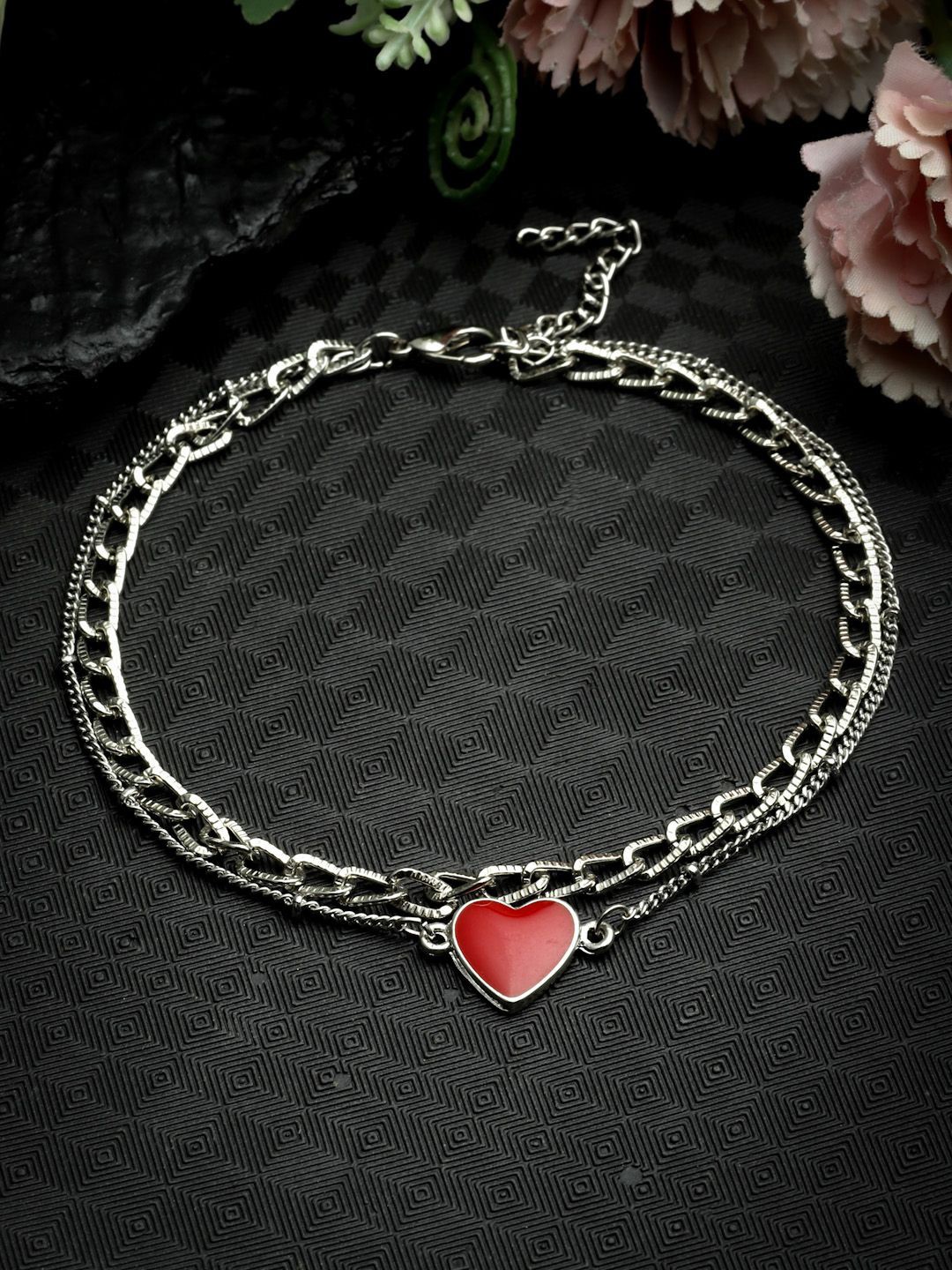 

Sanjog Silver-Plated Charm Bracelet