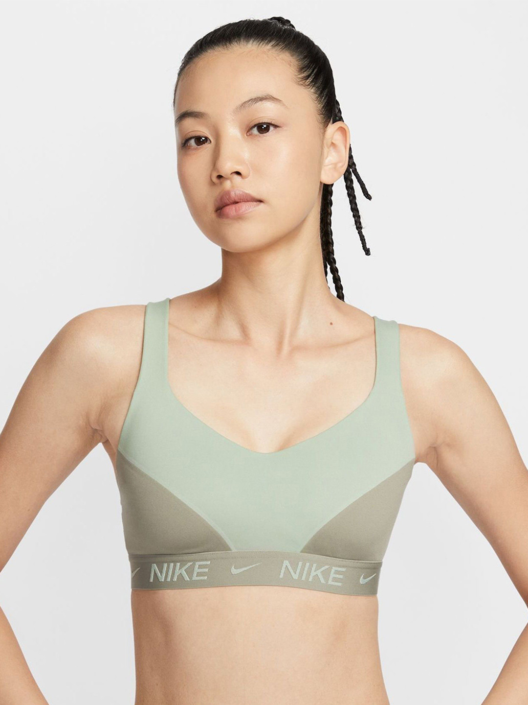 

Nike Indy High-Support Padded Adjustable Everyday Sports Bra, Green