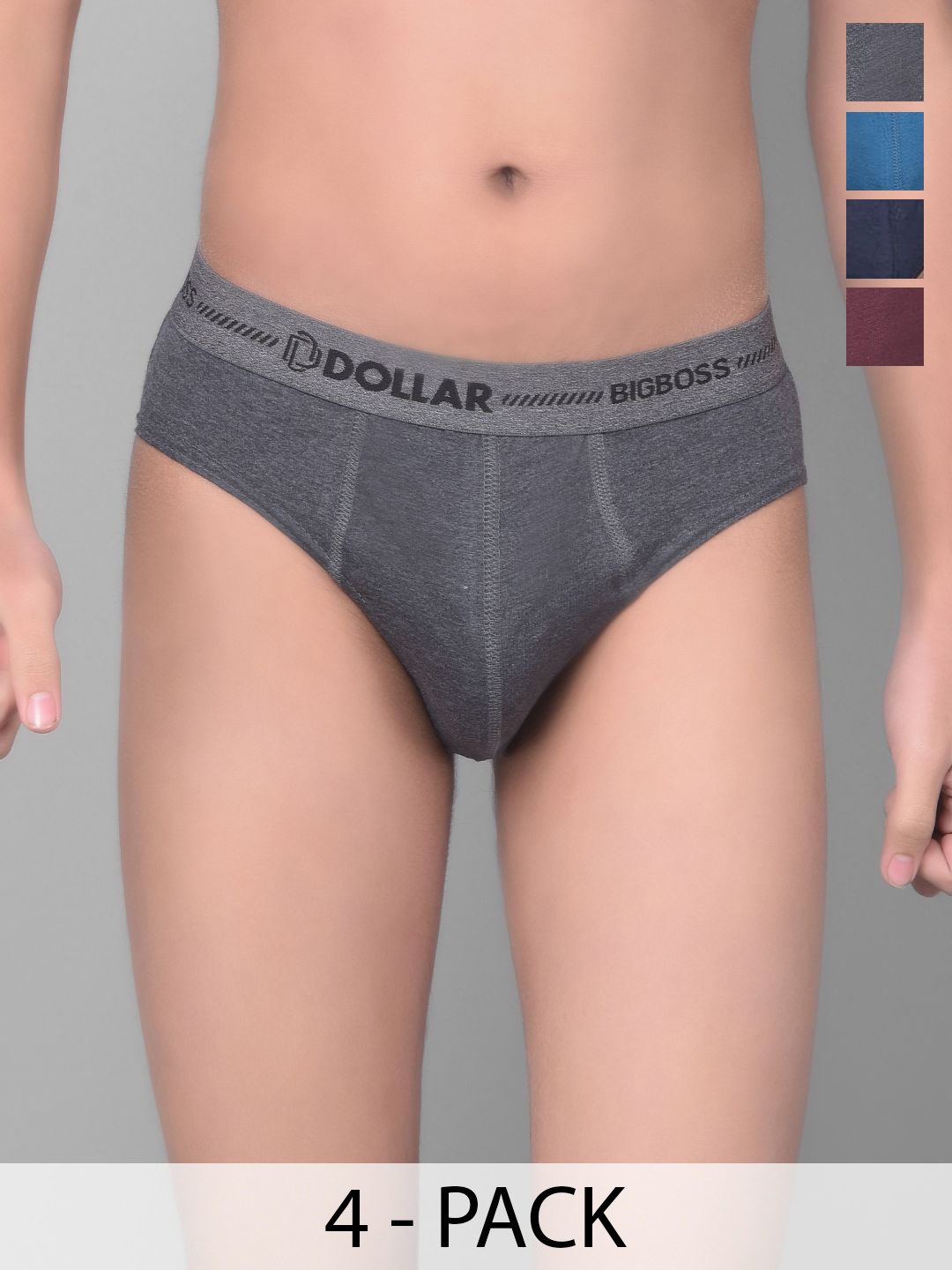 

Dollar Bigboss Boys Pack Of 4 Basic Briefs MBKBR-01-BBTOP-PO4-CO1, Assorted