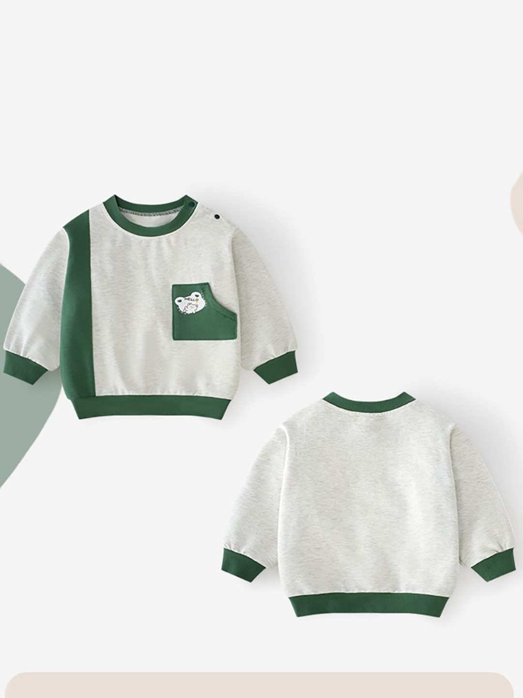 

StyleCast x Revolte Boys Printed Sweatshirt, Green
