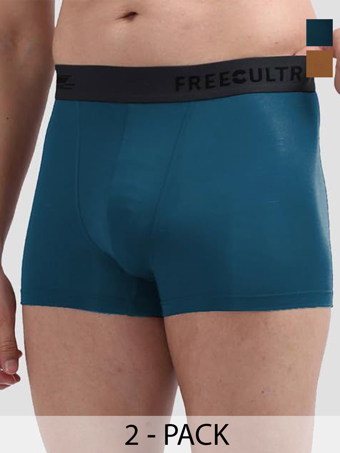 

FREECULTR Pack Of 3 Anti-Bacterial Trunks FC-POP-T-TV-MB-BY-03_XXXL, Yellow