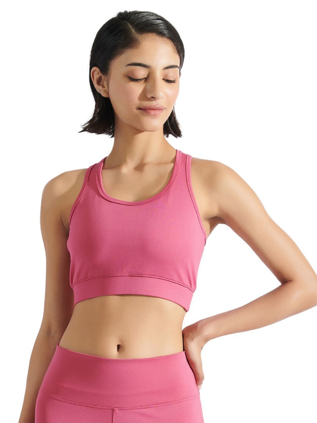

YAMAYOGA Bra Full Coverage, Pink
