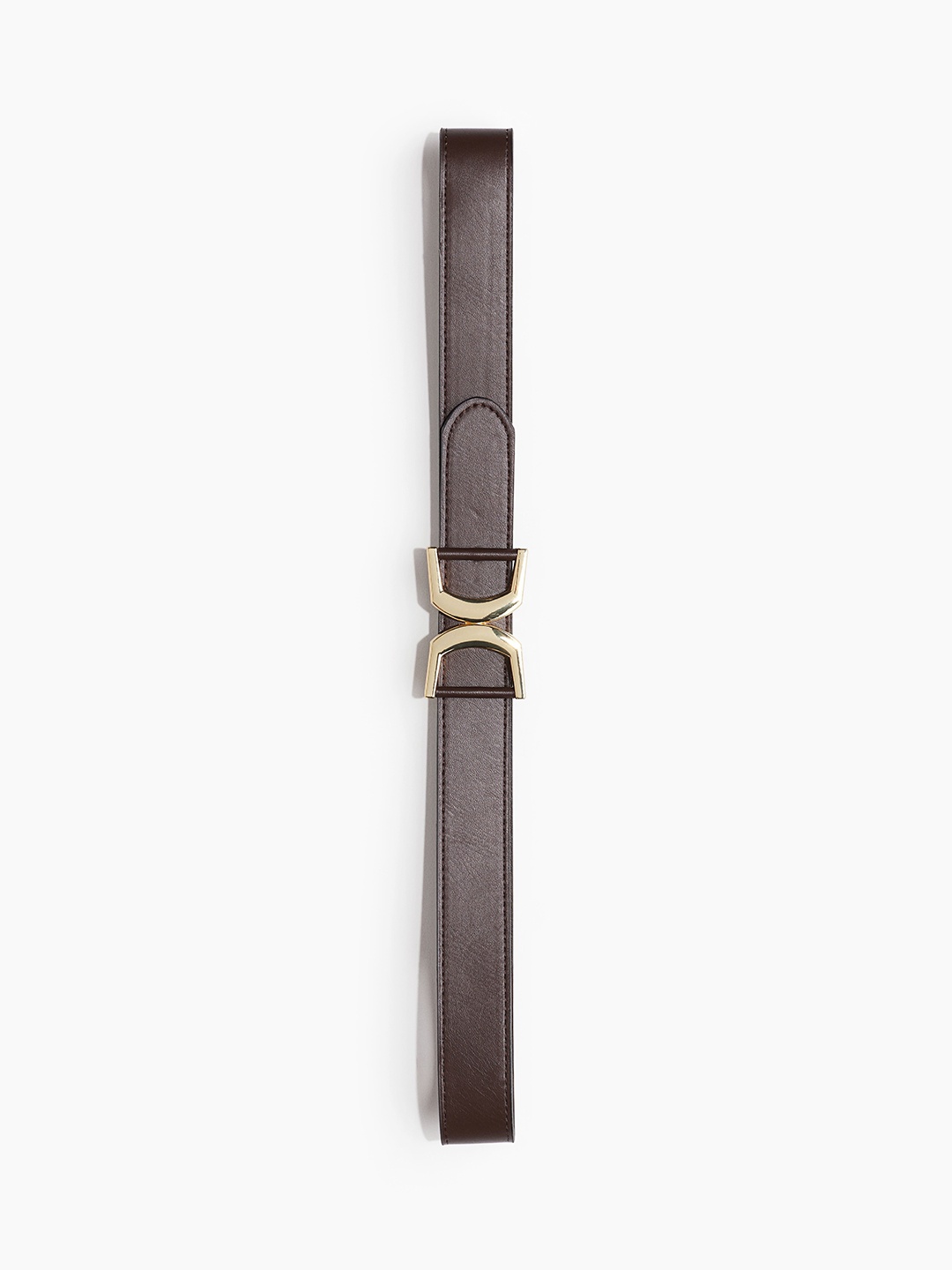 

H&M Women Metal Buckle Belts, Brown