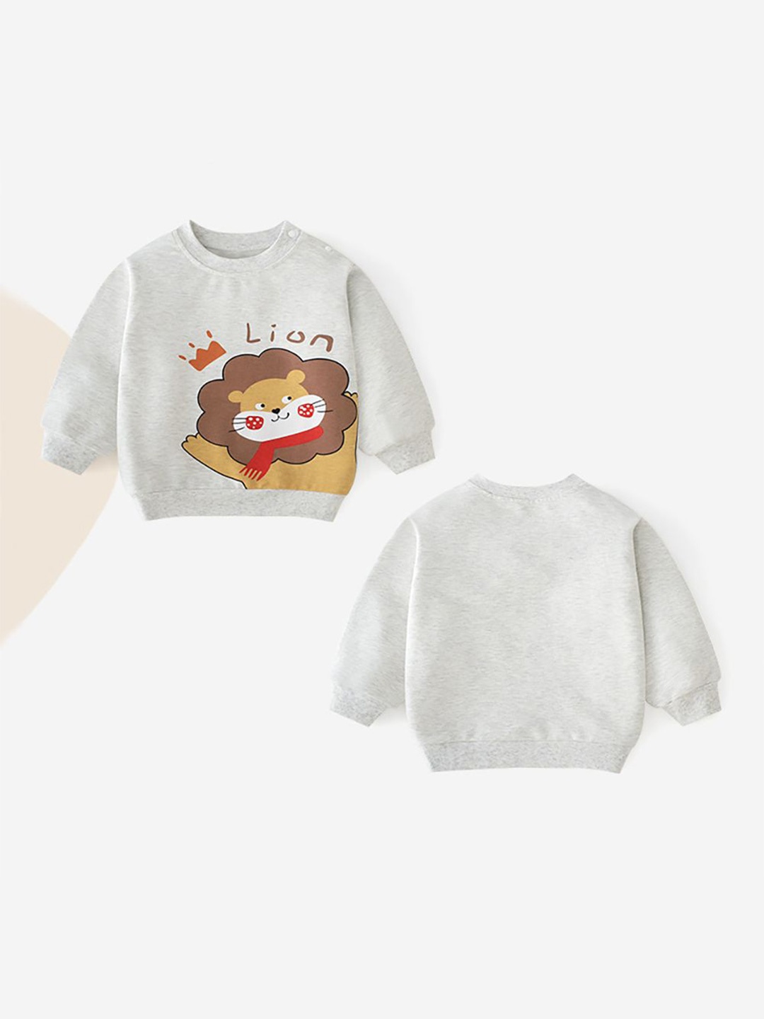

StyleCast x Revolte Boys Printed Sweatshirt, Grey