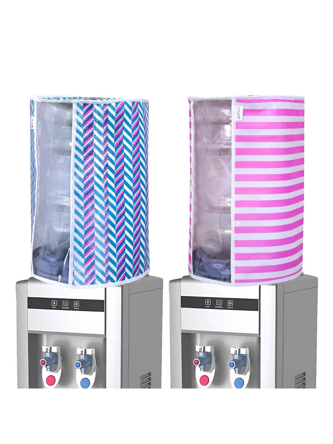 

prettykrafts Pink & Blue 2 Pieces Printed Water Dispenser Bottle Covers
