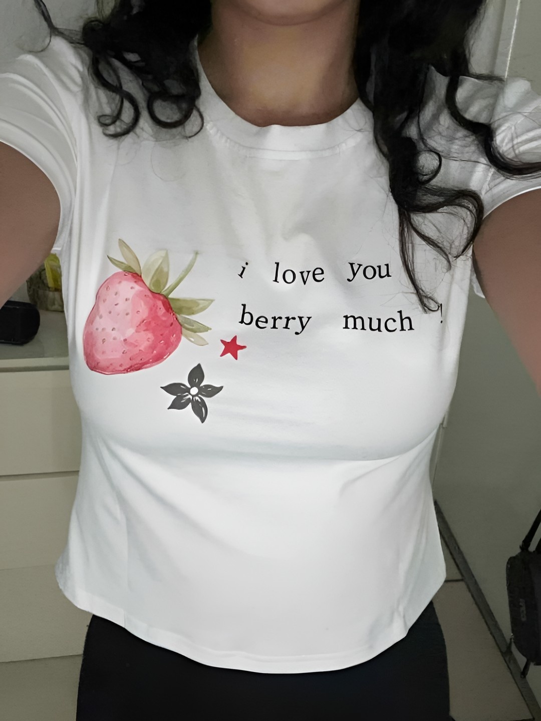 

LULU & SKY Women Typography Printed Round Neck Slim Fit T-shirt, White