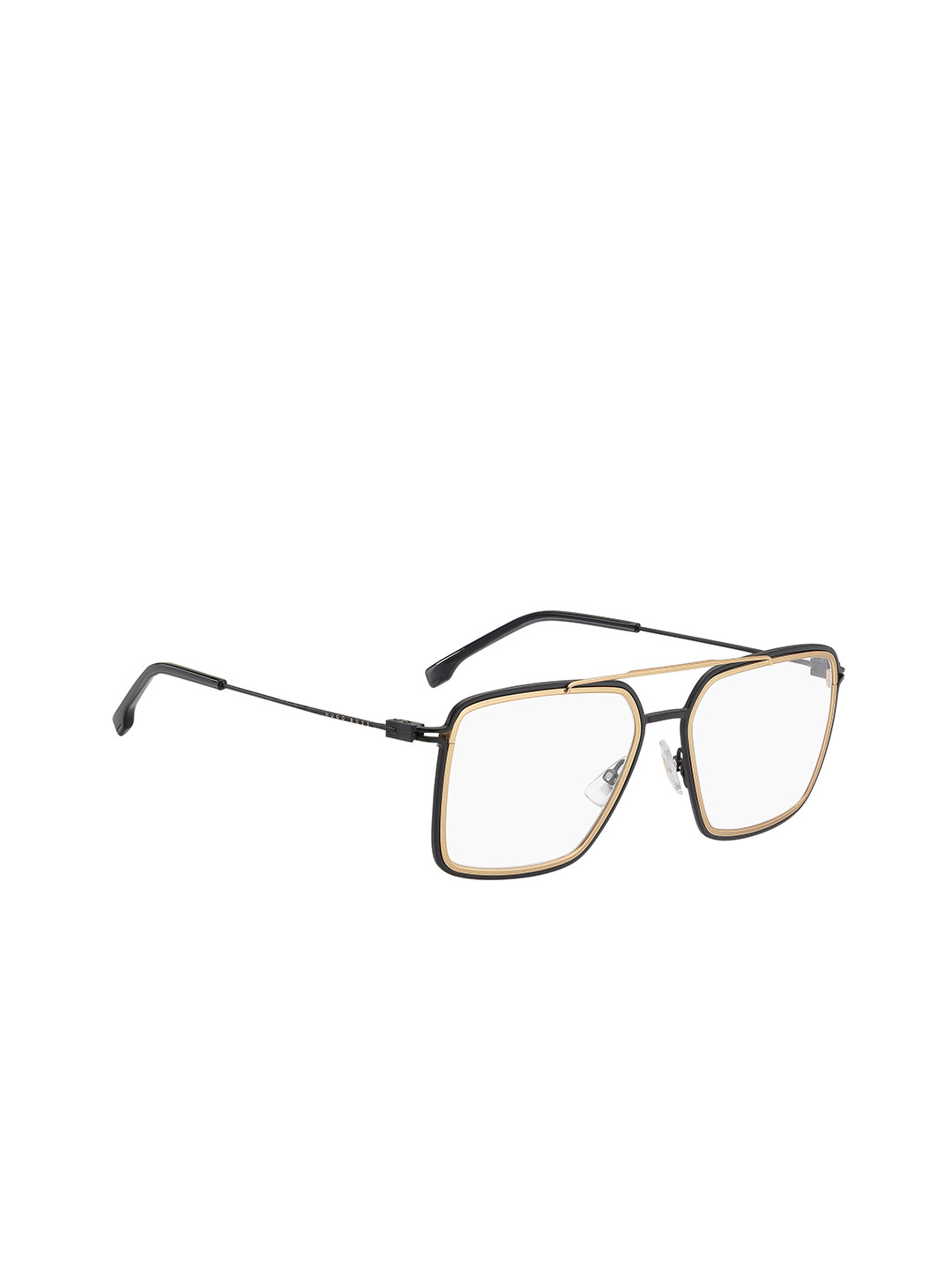 

HUGO Men Full Rim Square Frames, Black