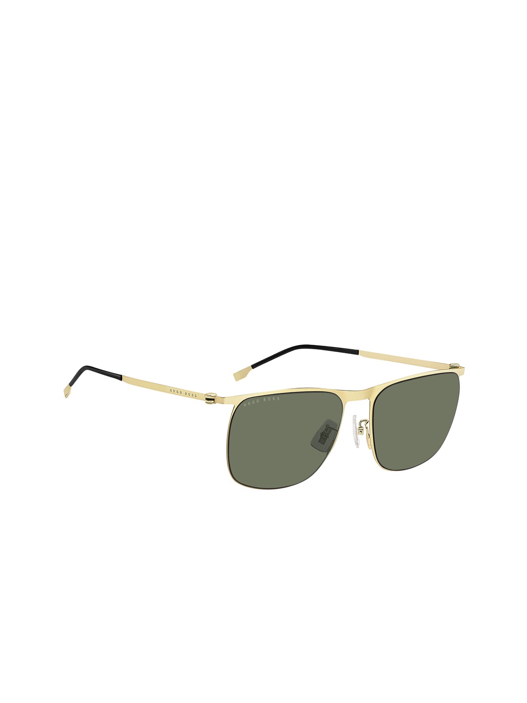 

HUGO Men Other Sunglasses with UV Protected Lens, Gold