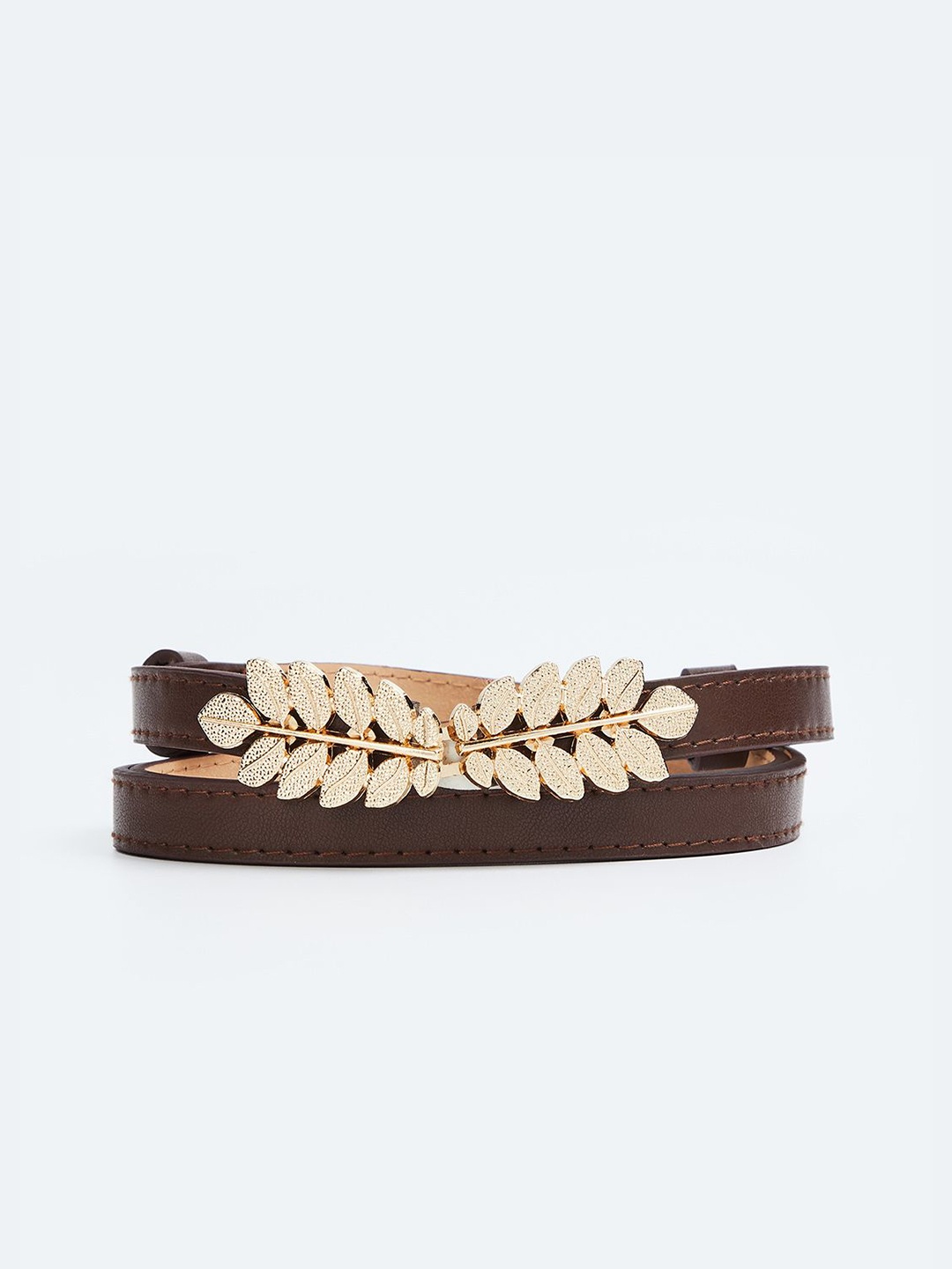 

Ginger by Lifestyle Women PU Belt, Coffee brown