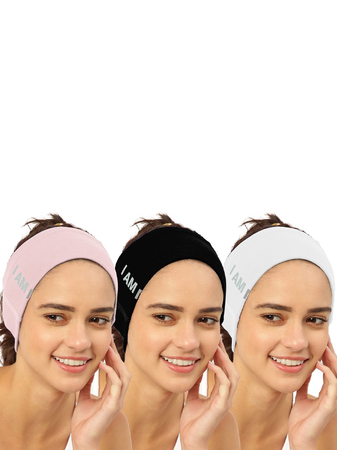 

FREECULTR Pack Of 3 Unisex Bandana Headband, Peach
