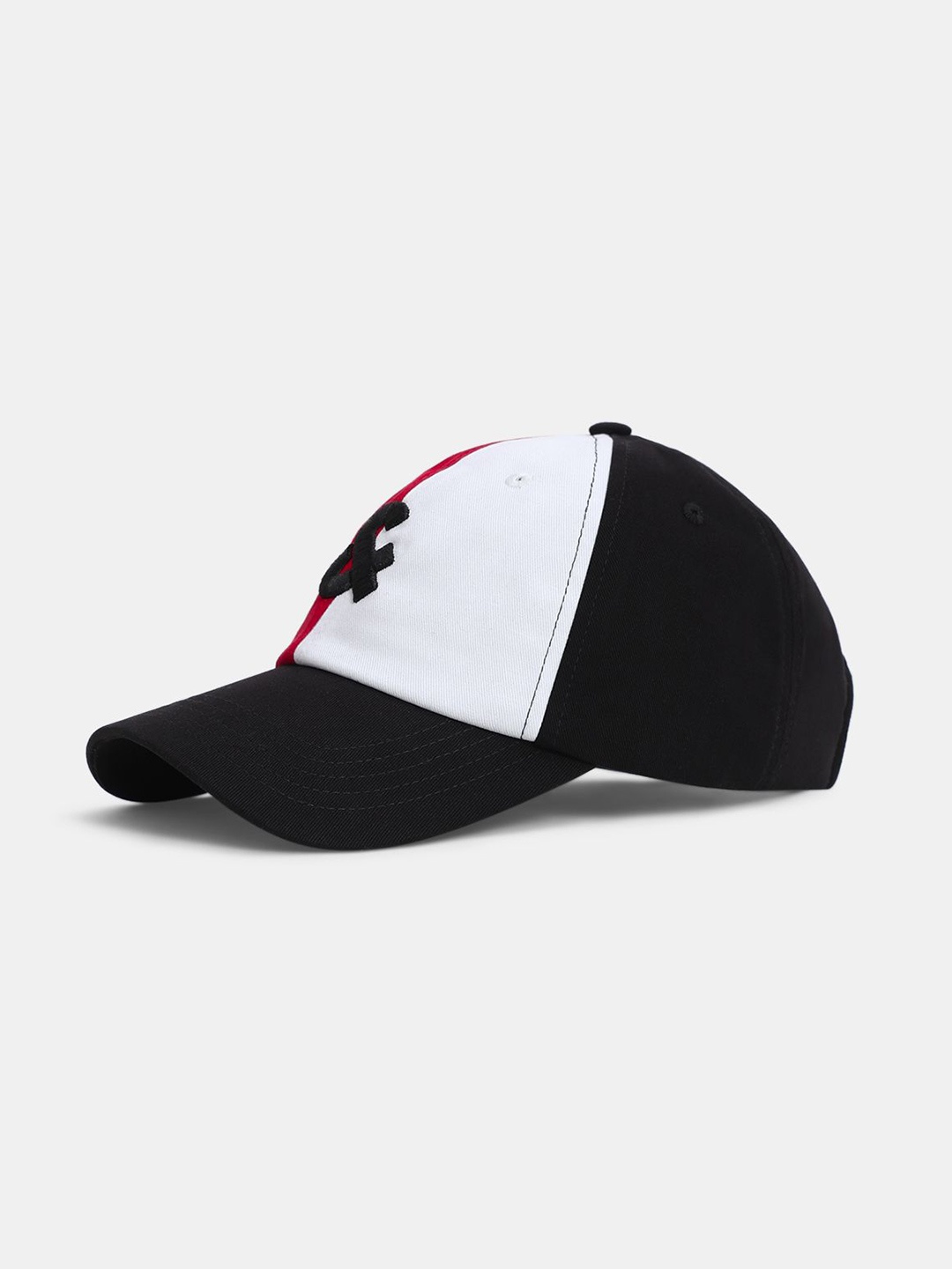 

Jack & Jones Men Cotton Colourblocked Baseball Cap, Black