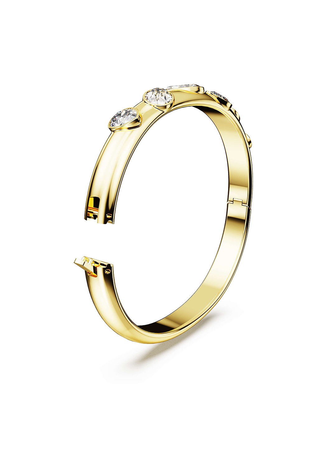 

SWAROVSKI Crystals Gold-Plated Bangle-Style Bracelet