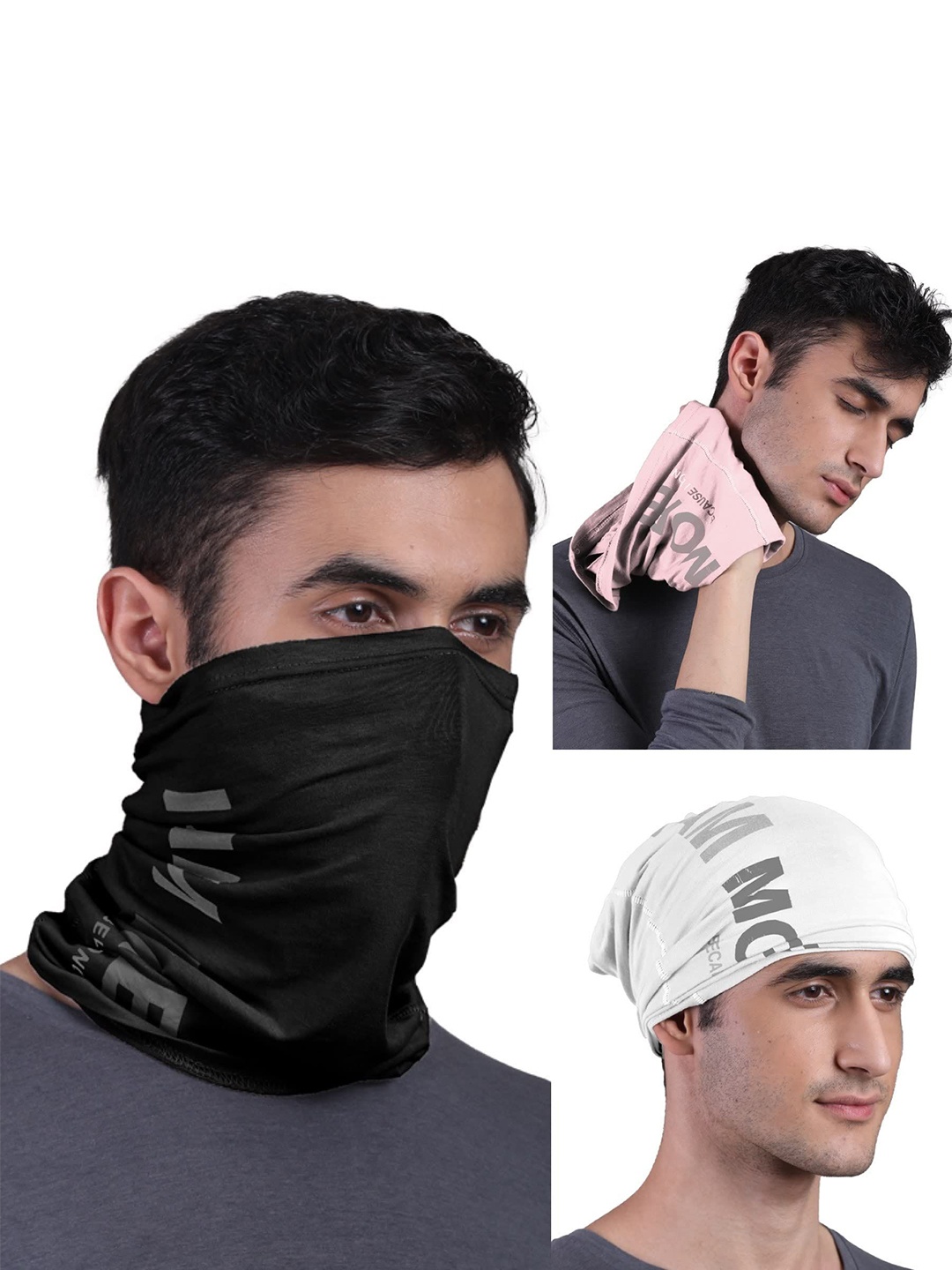 

FREECULTR Pack Of 3 Unisex Bandana Headband, Pink