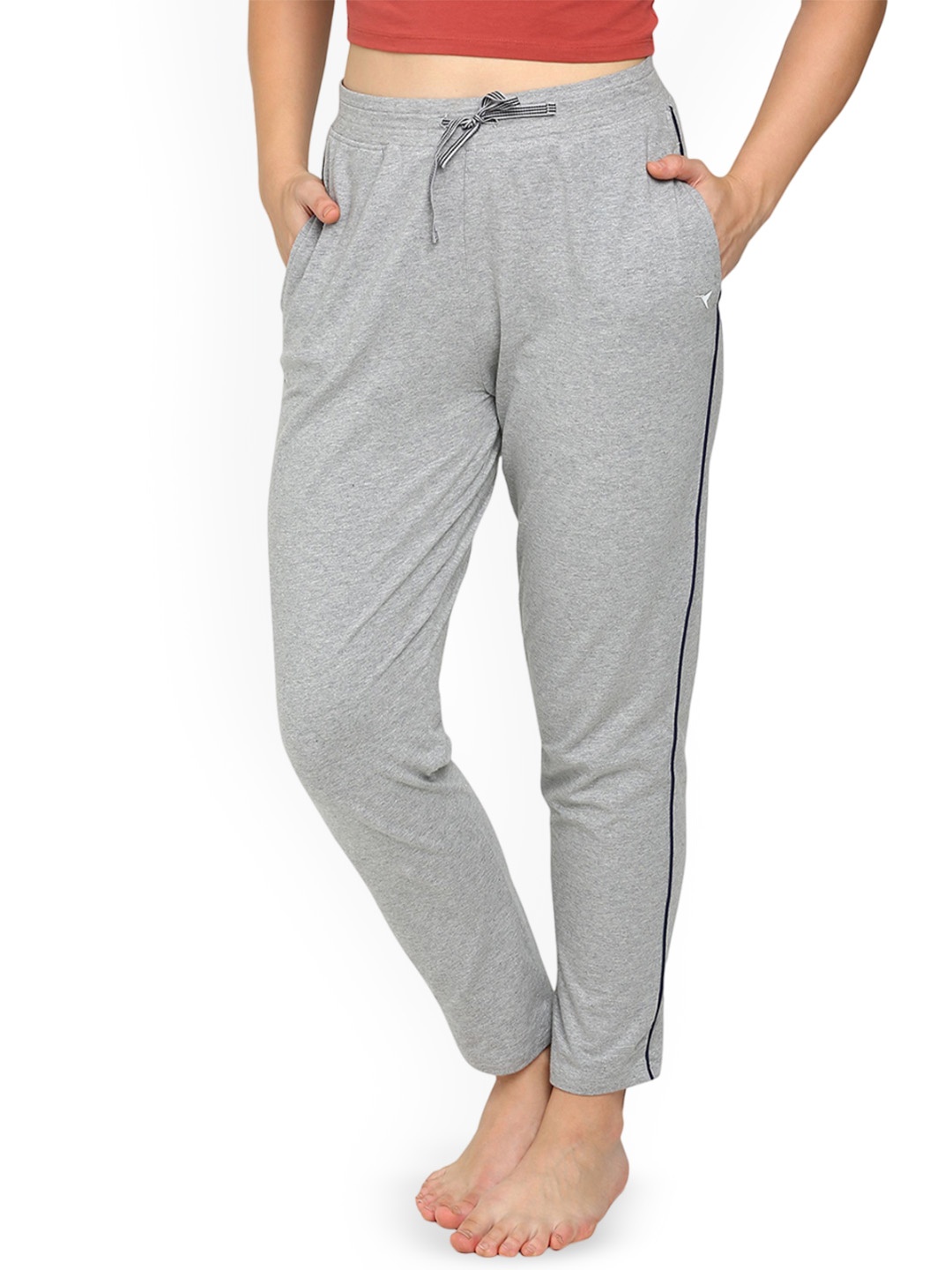 

BLOSSOM Women Relaxed- Fit Lounge Pants, Grey melange