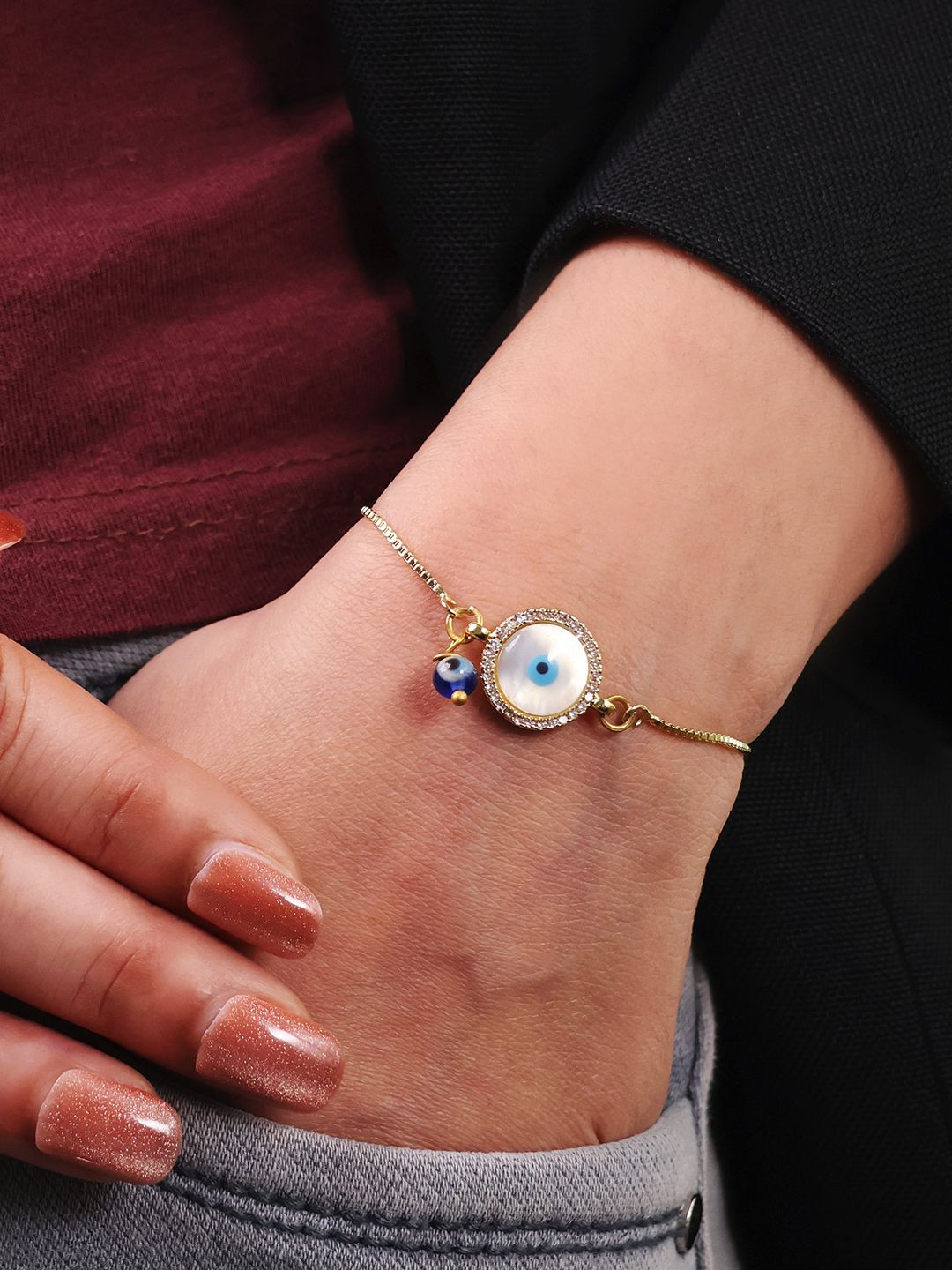 

Shubhanjali Gold-Plated Charm Bracelet