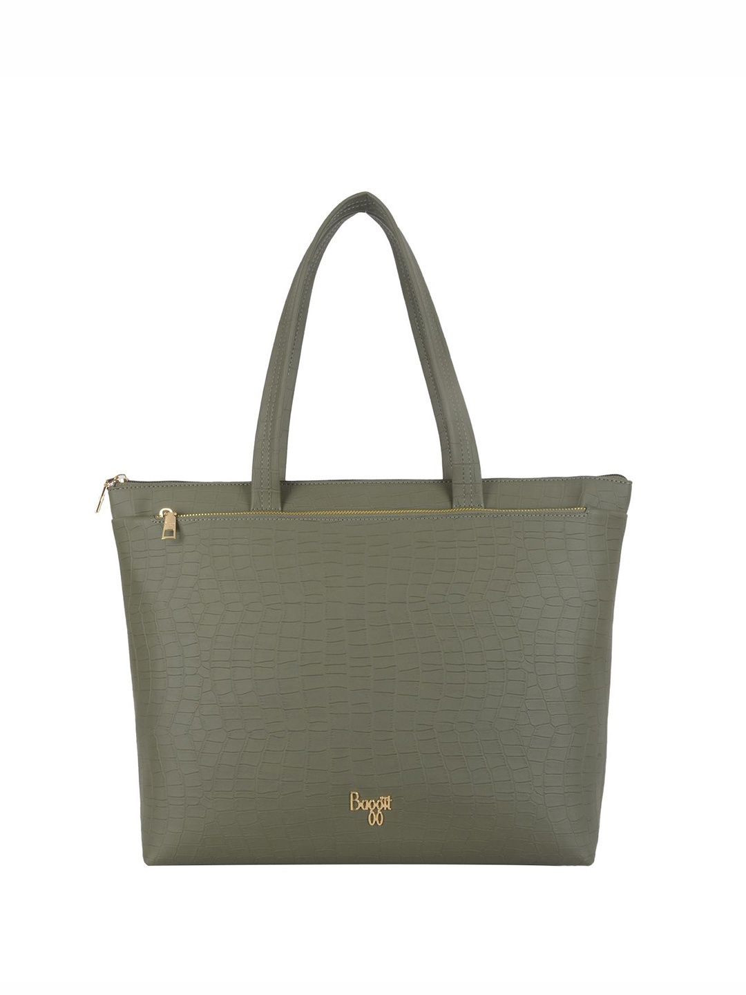 

Baggit Women Solid PU Laptop Bag, Green