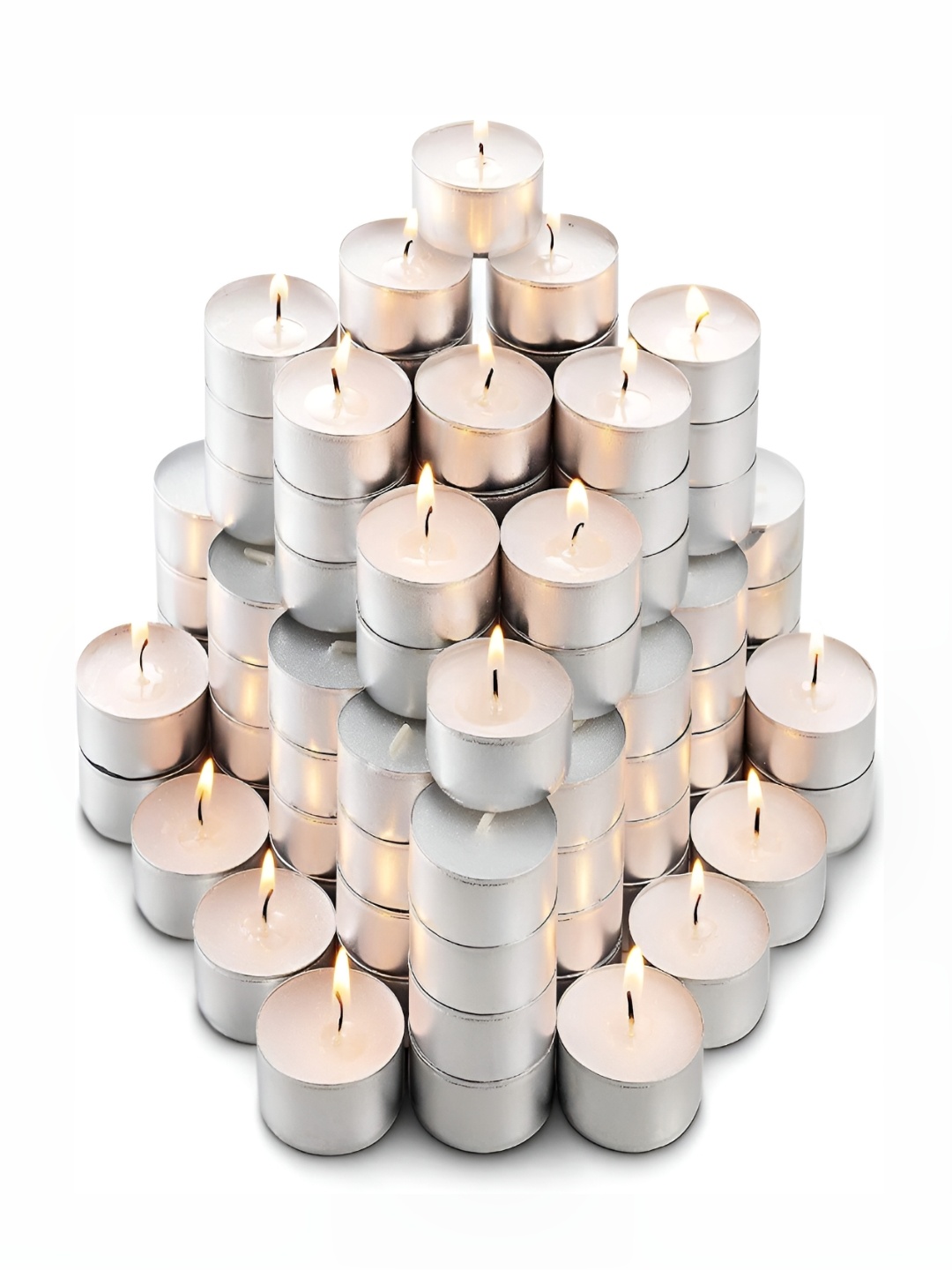 

DALUCI White 50 pieces Tea Light Candle