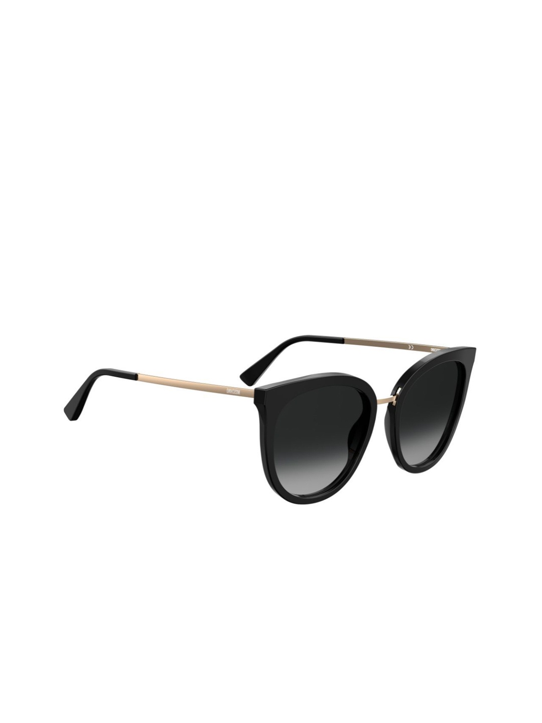 

MOSCHINO Women Cateye Sunglasses with UV Protected Lens, Black