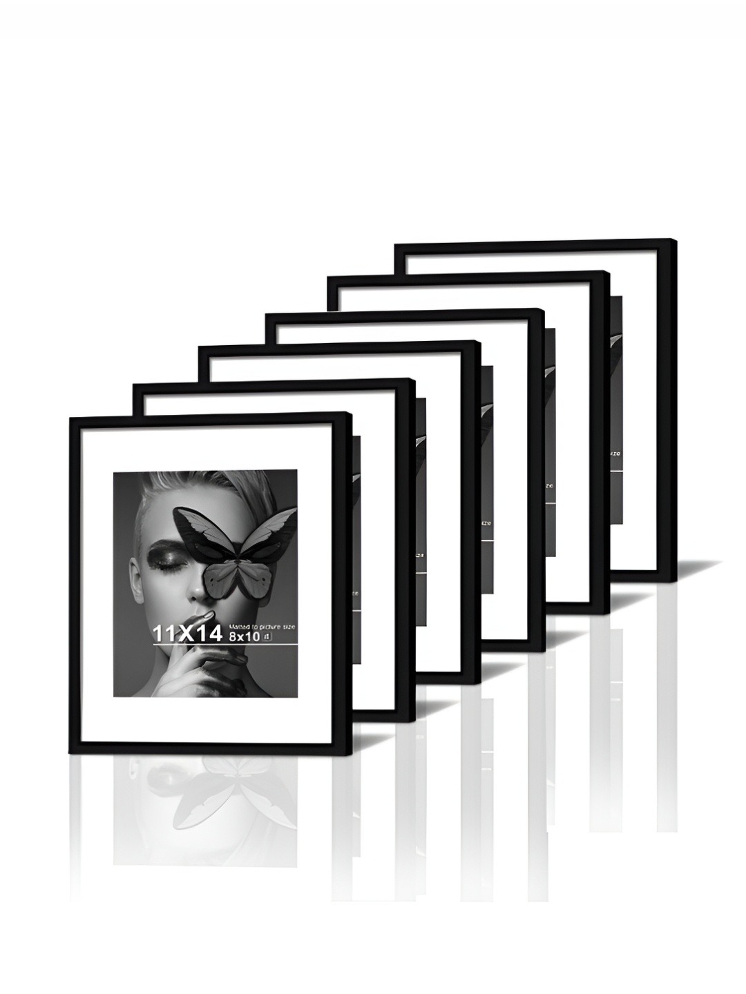 

Art Street Black Set of 6 Document Wall Photo Frame for Certificates & Home Decor