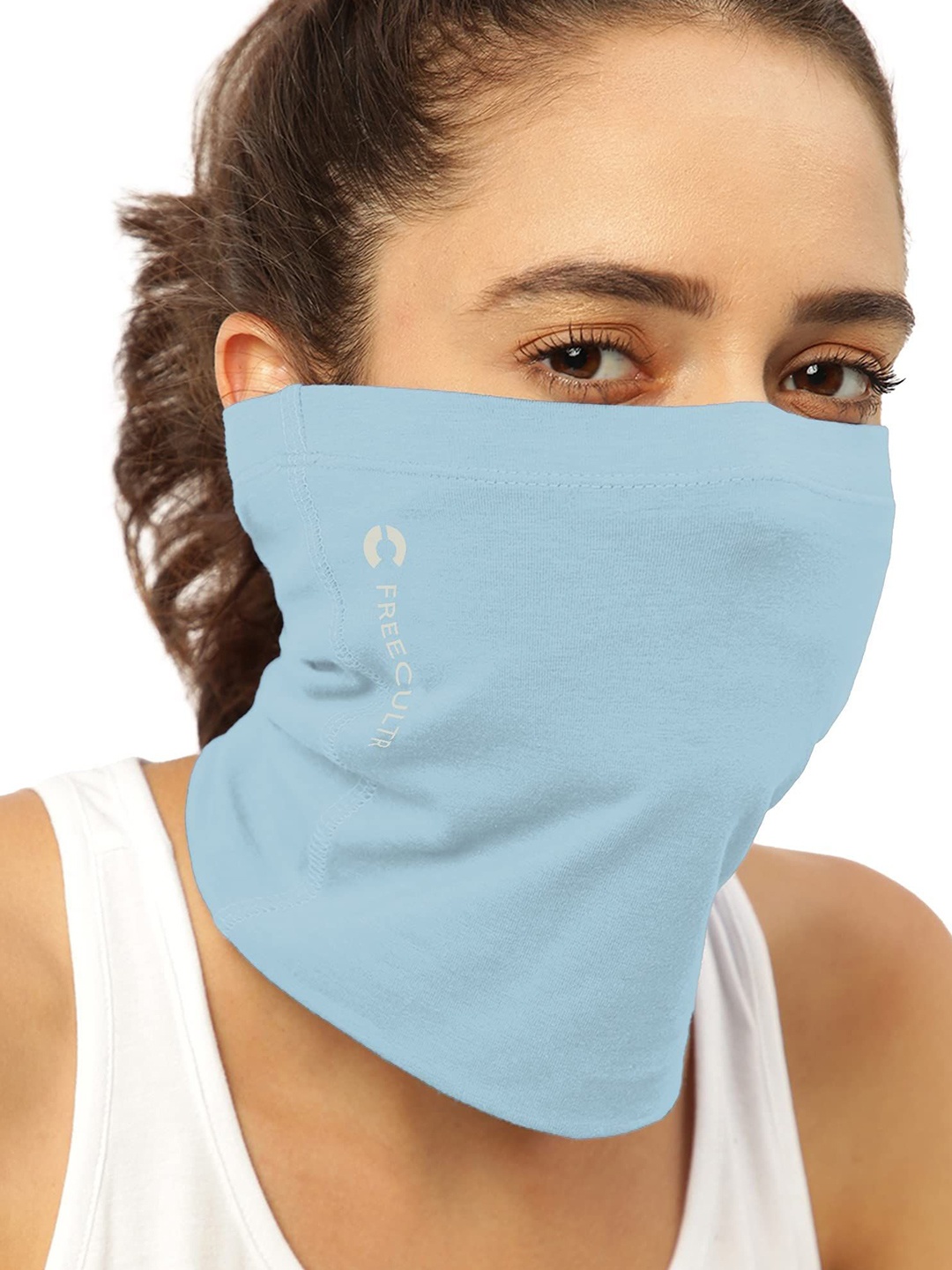 

FREECULTR Unisex Printed Anti Microbial Multipurpose Bandana Headband, Blue