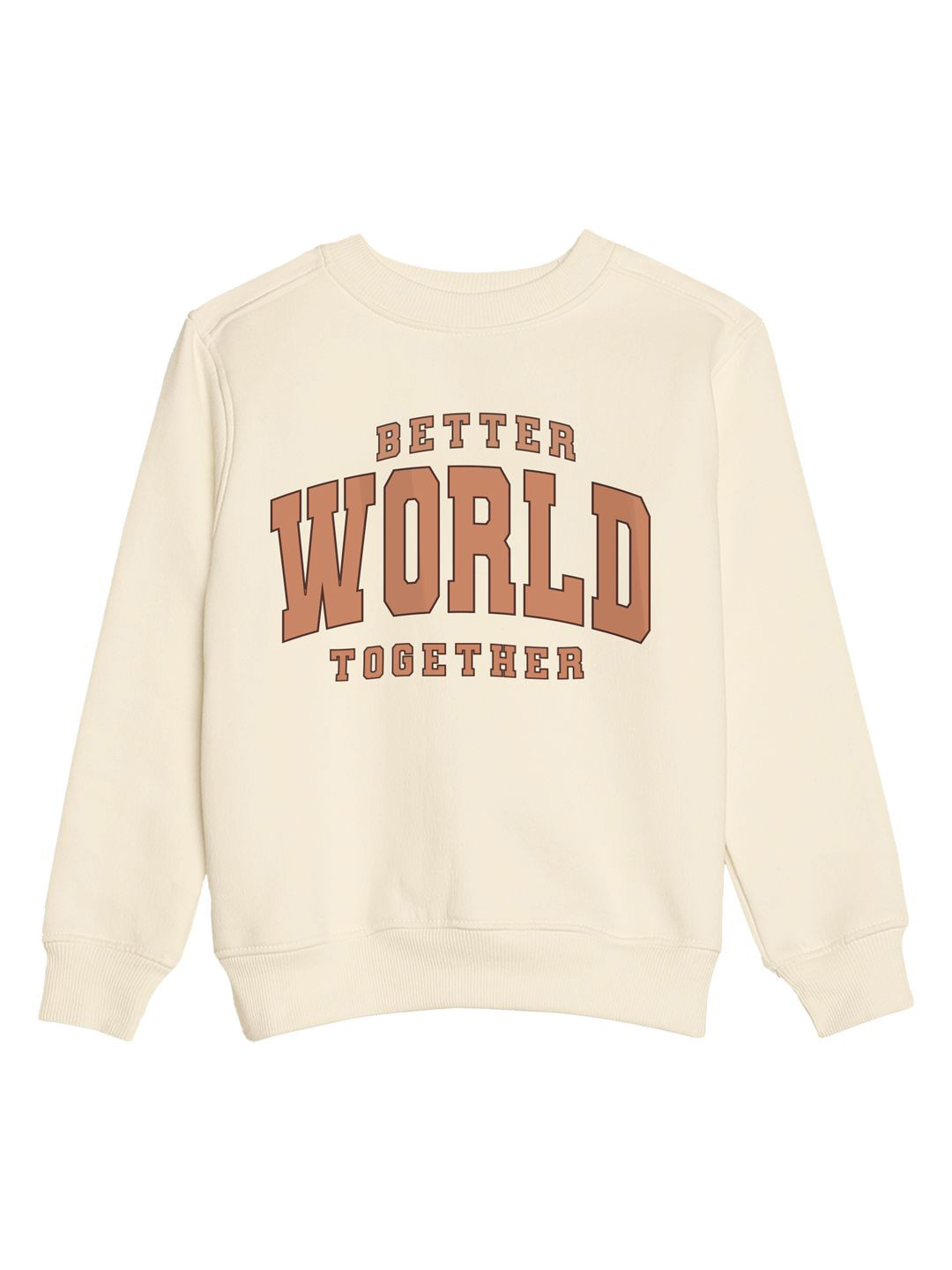 

Guugly Wuugly Kids Printed Sweatshirt, Cream