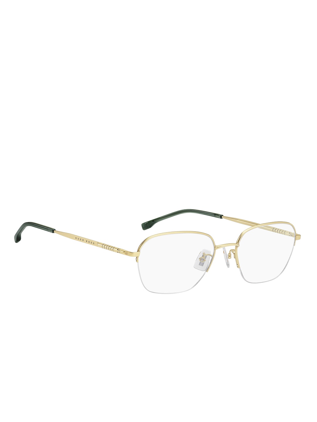 

HUGO Men Rimless Square Frames, Gold