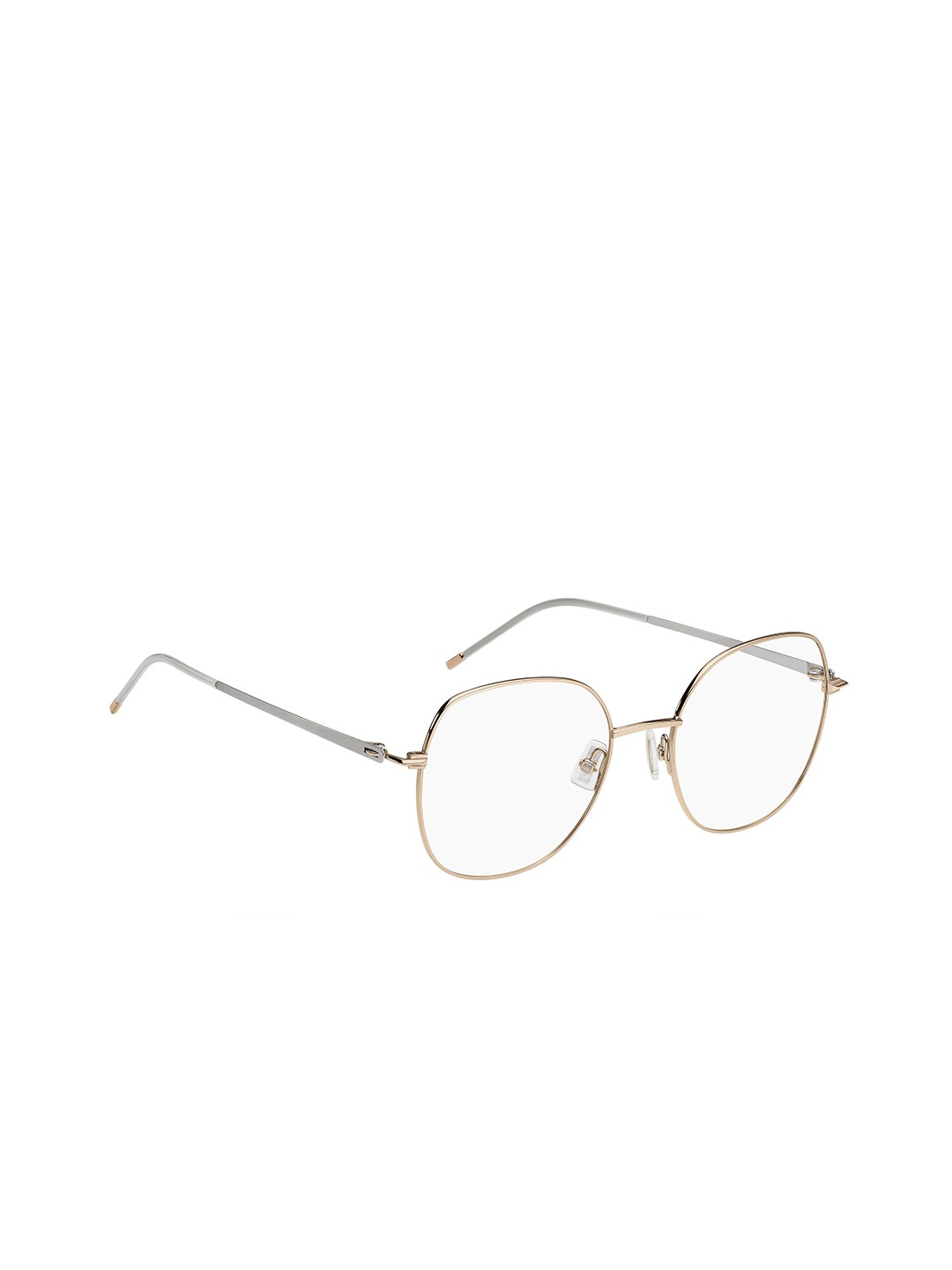 

HUGO Women Full Rim Round Frames, Gold