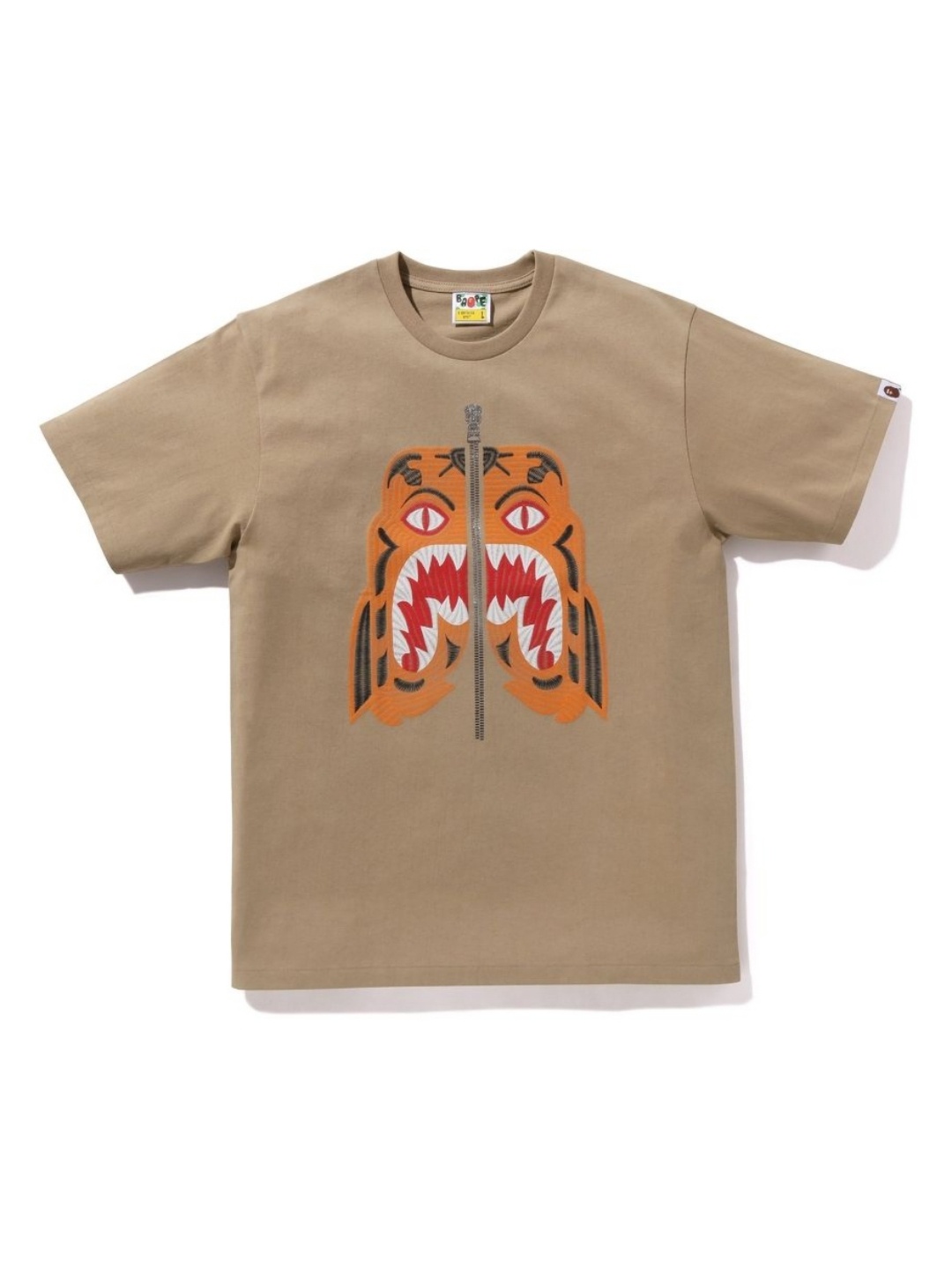 

Bape Men Embroidery Style Tiger Tee, Brown