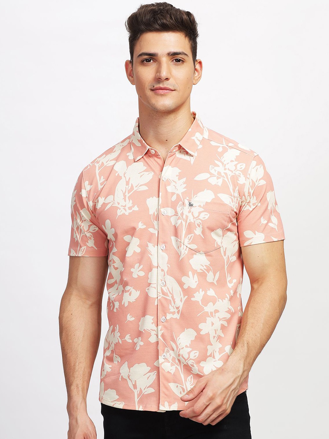

BULLMER Floral Printed Shirt With Trouser, Orange