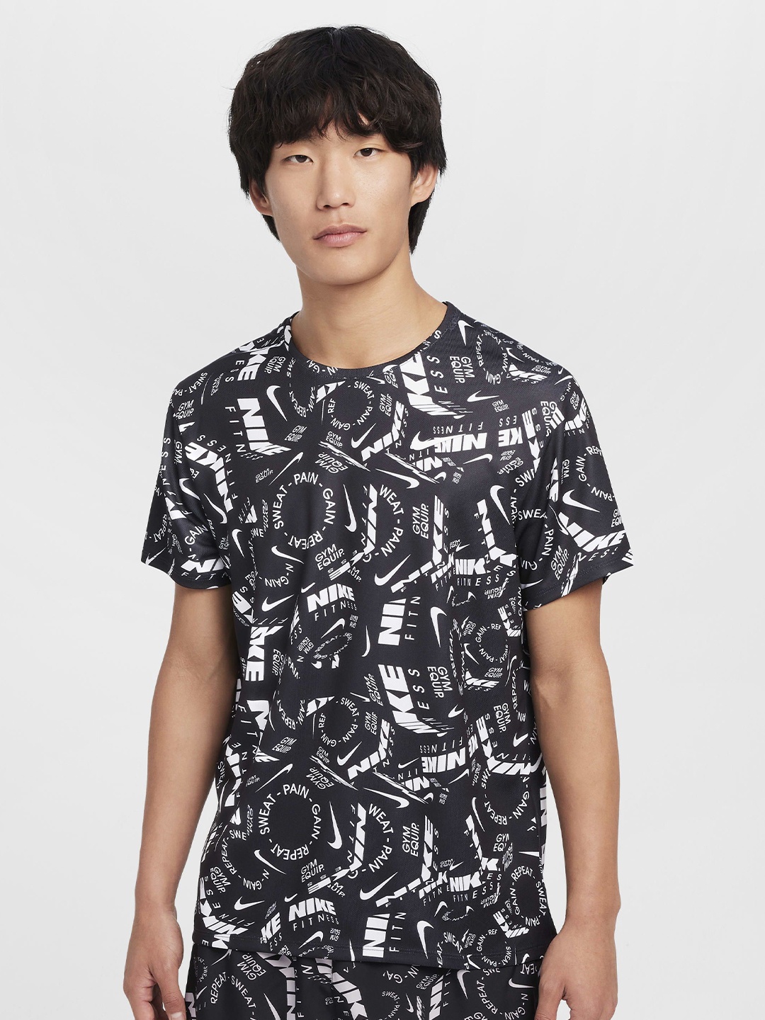 

Nike Men Dri-FIT Short-Sleeve Running Top, White