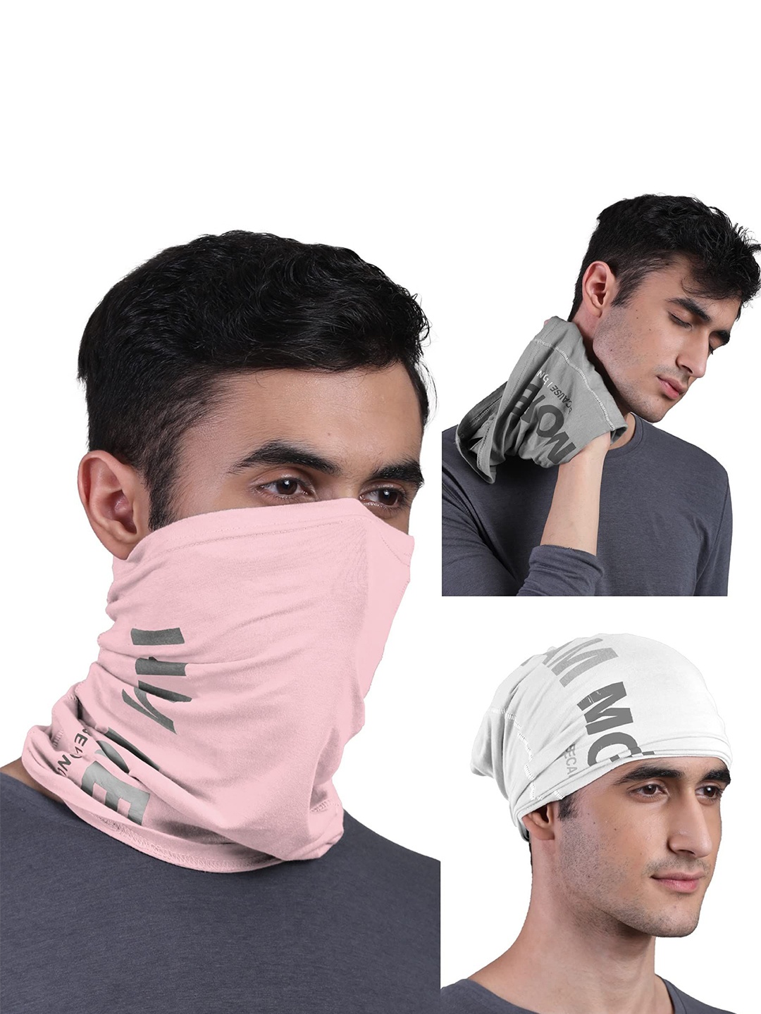 

FREECULTR Adults Pack Of 3 Bandana Headband, White