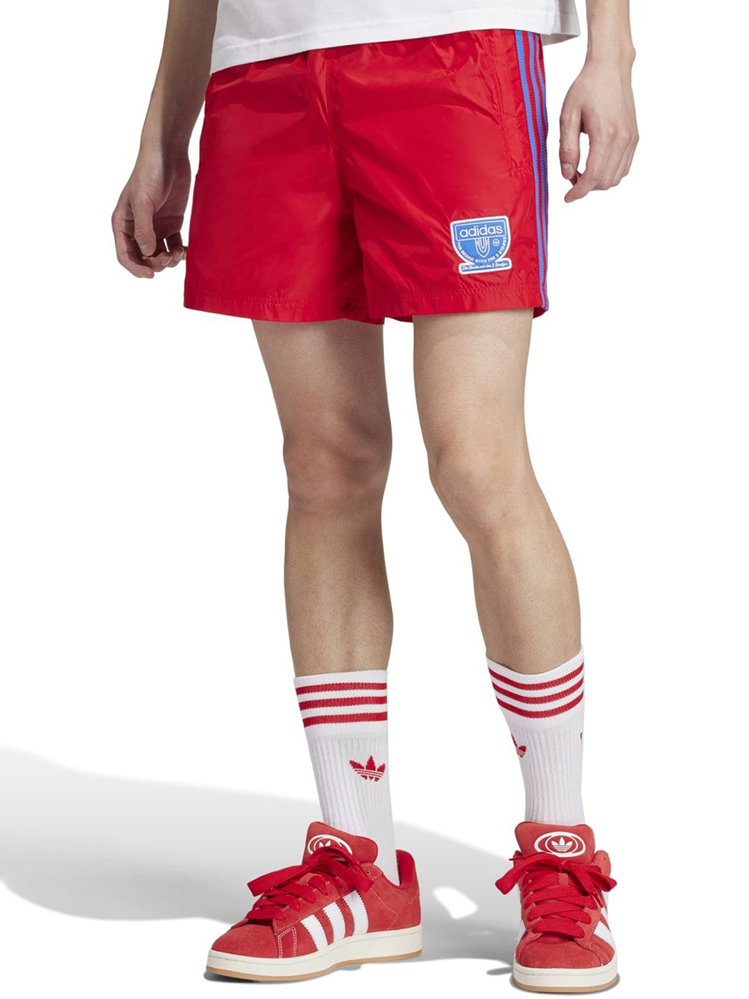 

ADIDAS Men Mid-Rise Regular Fit Sports Shorts, Red