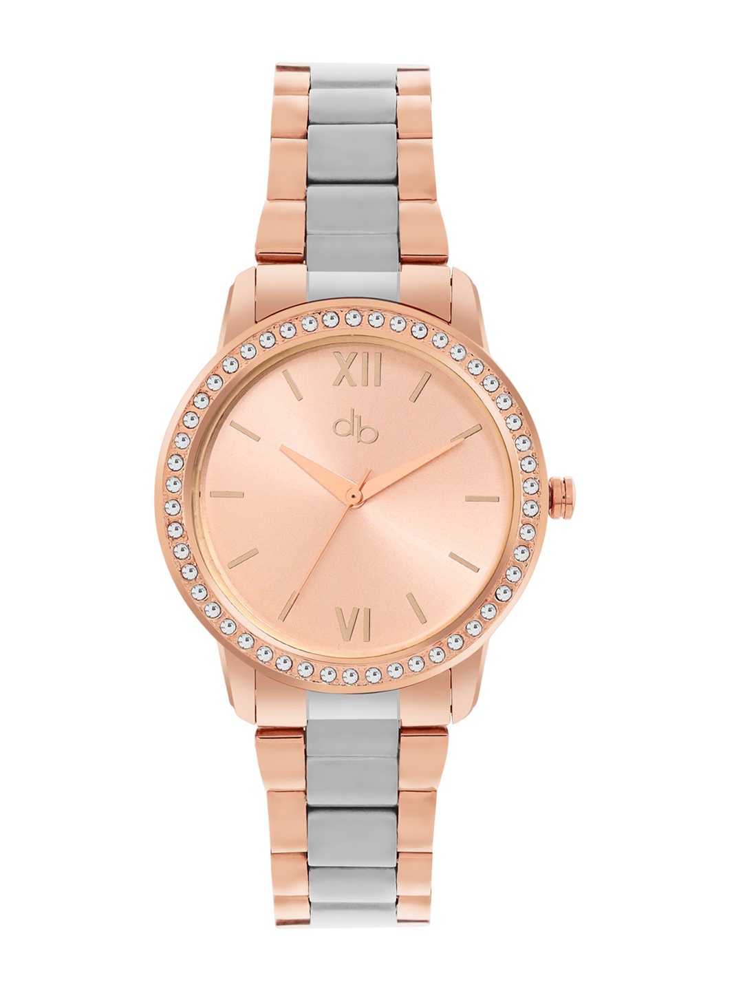 

DressBerry Women Brass Dial & Bracelet Style Straps Analogue Watch MFBTMLDBA11, Rose