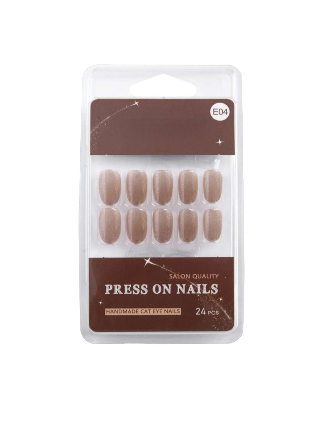 

RANORE Cat Eye 24-Pcs Press On Nails - E04, Brown