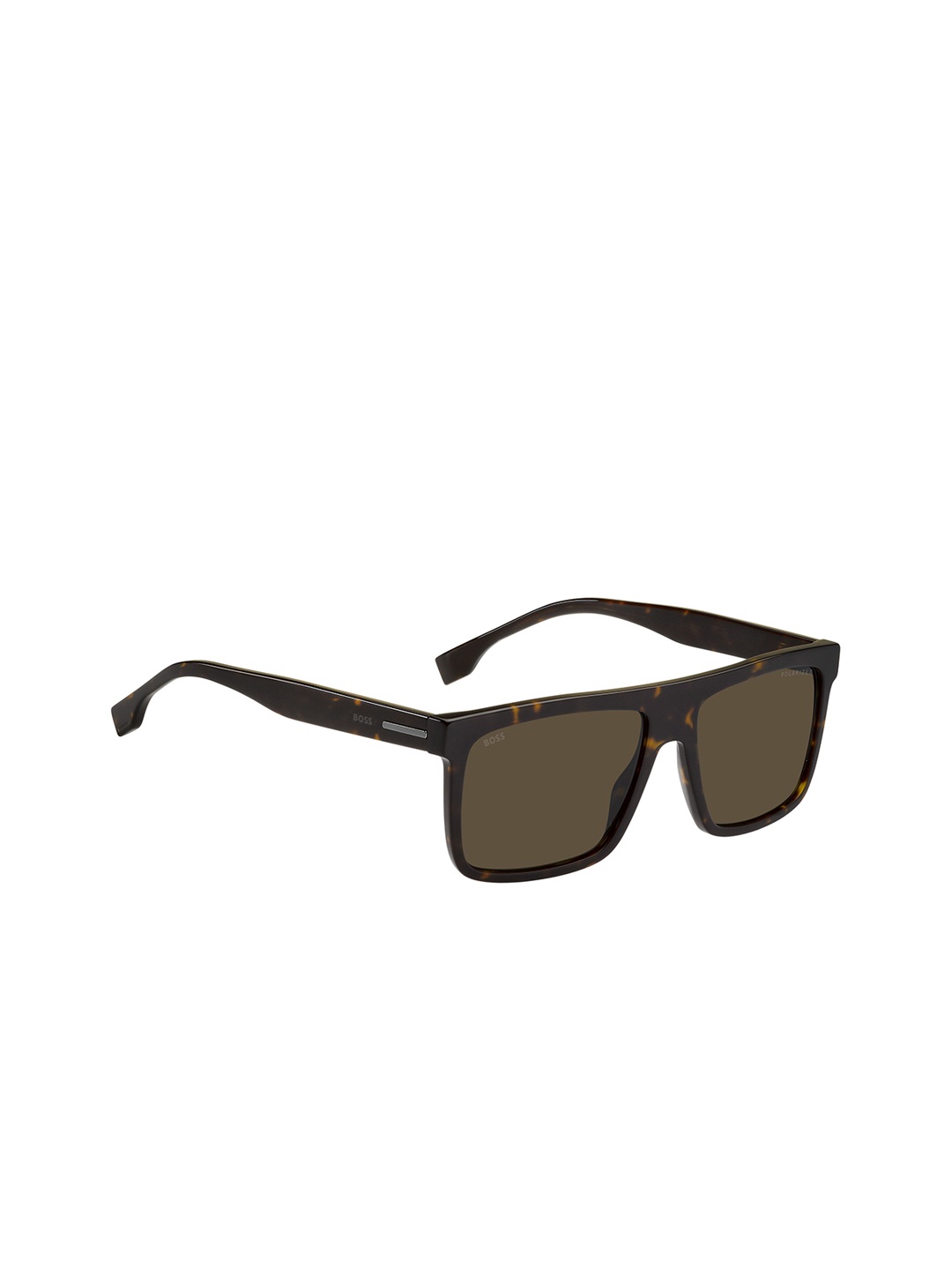 

HUGO Men Square Sunglasses with UV Protected Lens 20539708659SP, Brown