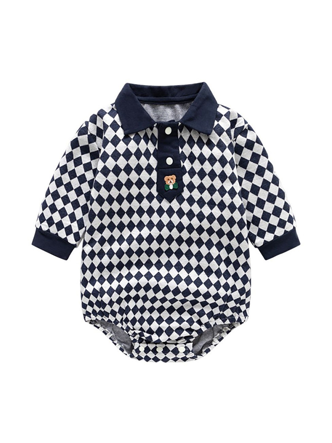 

StyleCast x Revolte Infant Boys Printed Cotton Bodysuit, Navy blue