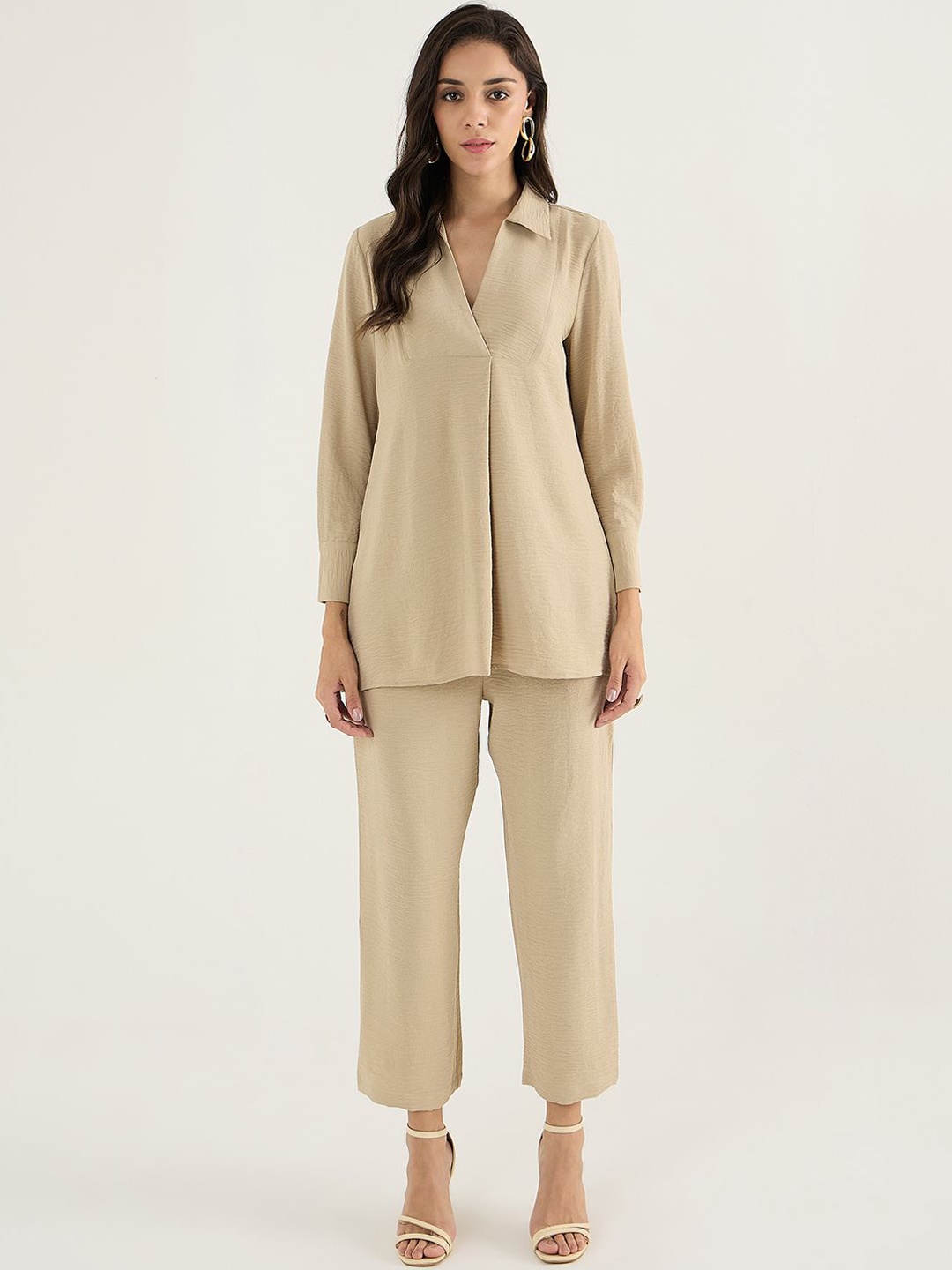 

FEMMELLA Tunic With Trouser Co-Ords, Beige