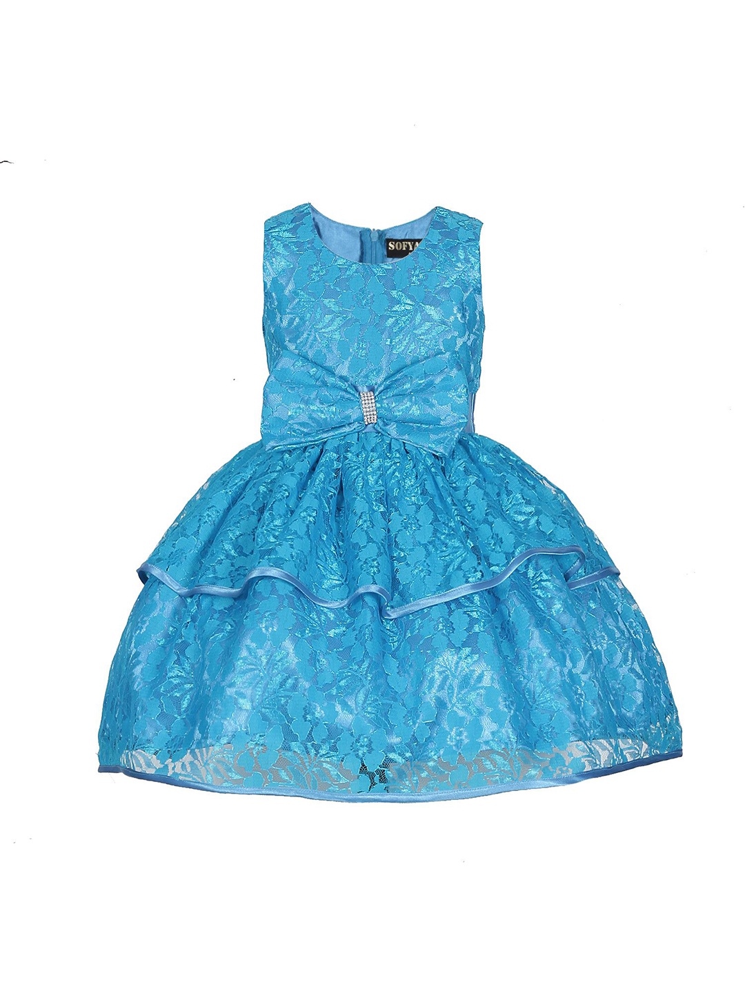 

Wish little Girls Lace Fit and Flare Dress, Turquoise blue