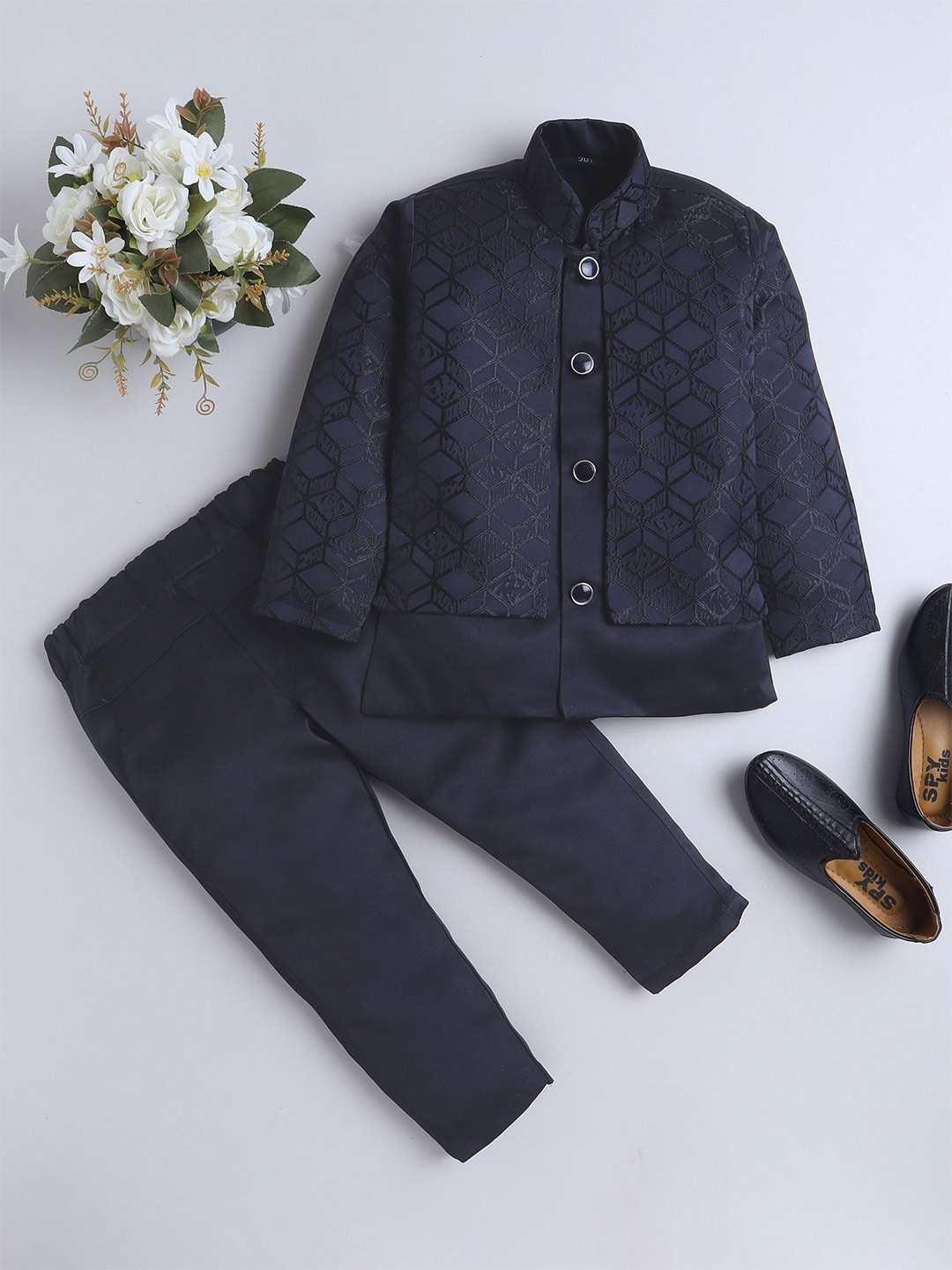 

BAESD Self-Design Single-Breasted 2-Piece Suit, Navy blue