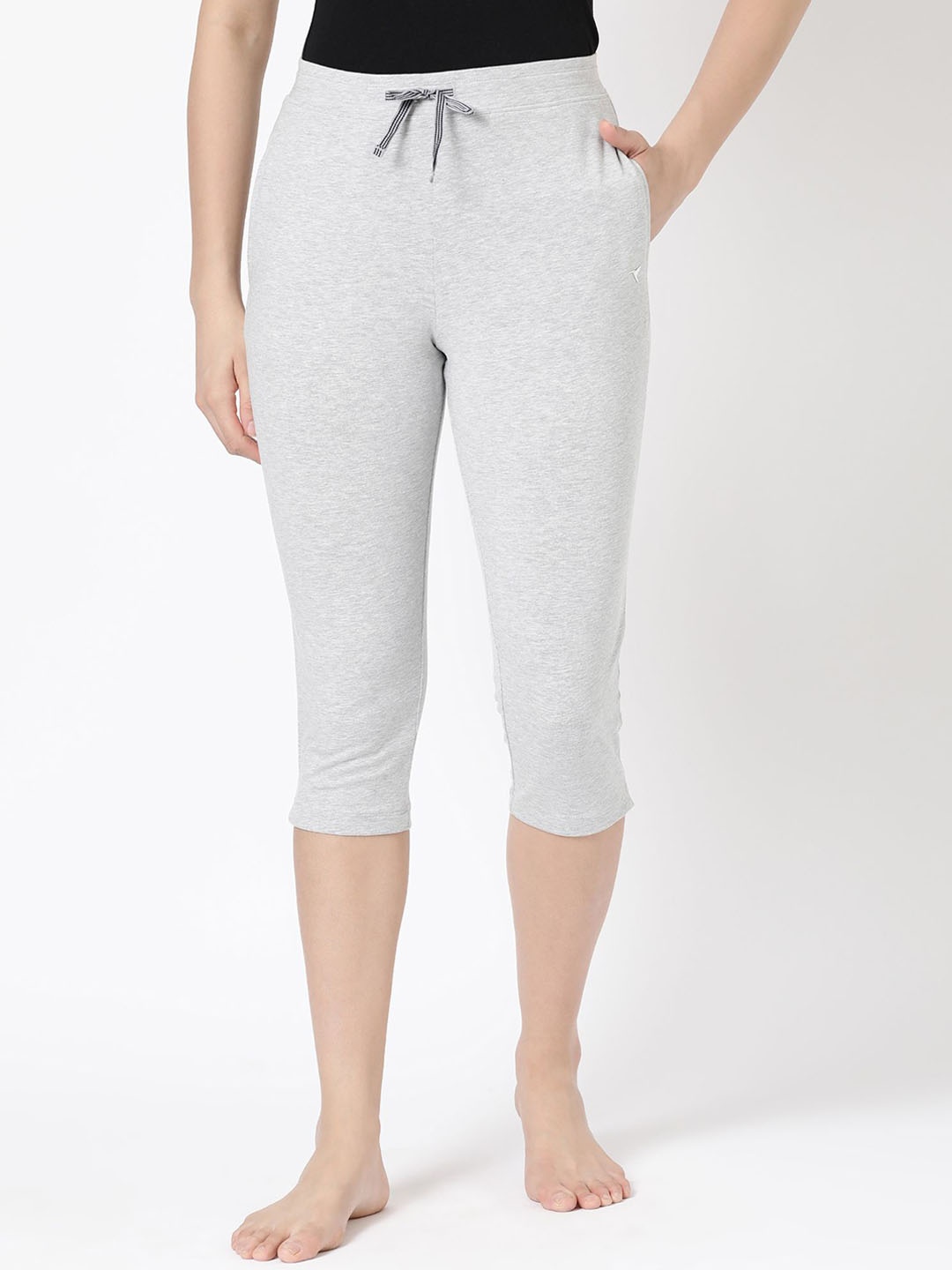 

BLOSSOM Women Stretchable Lounge Pants, Grey