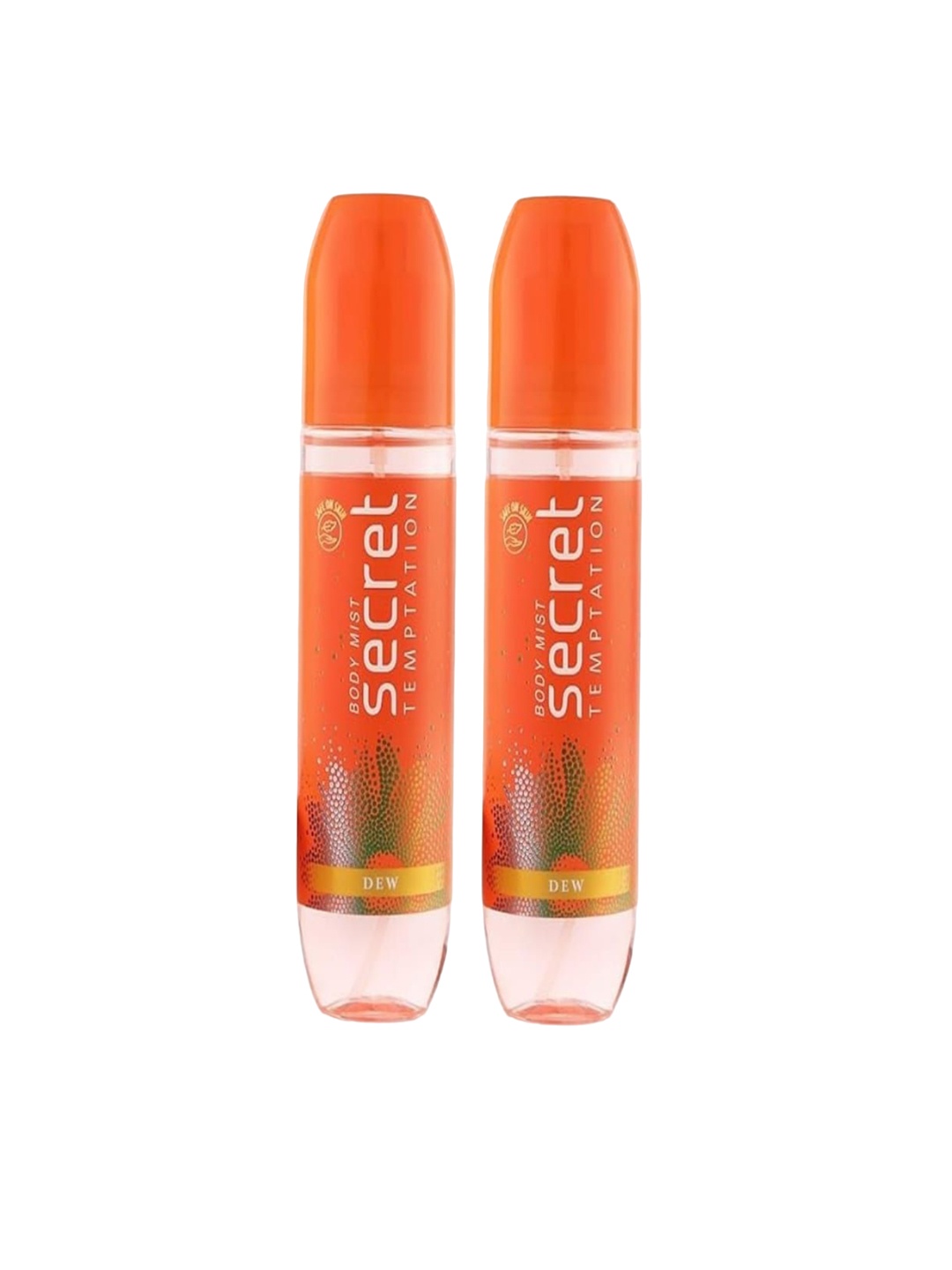 

Secret Temptation Set Of 2 Dew Body Mists - 120 ml Each, Orange