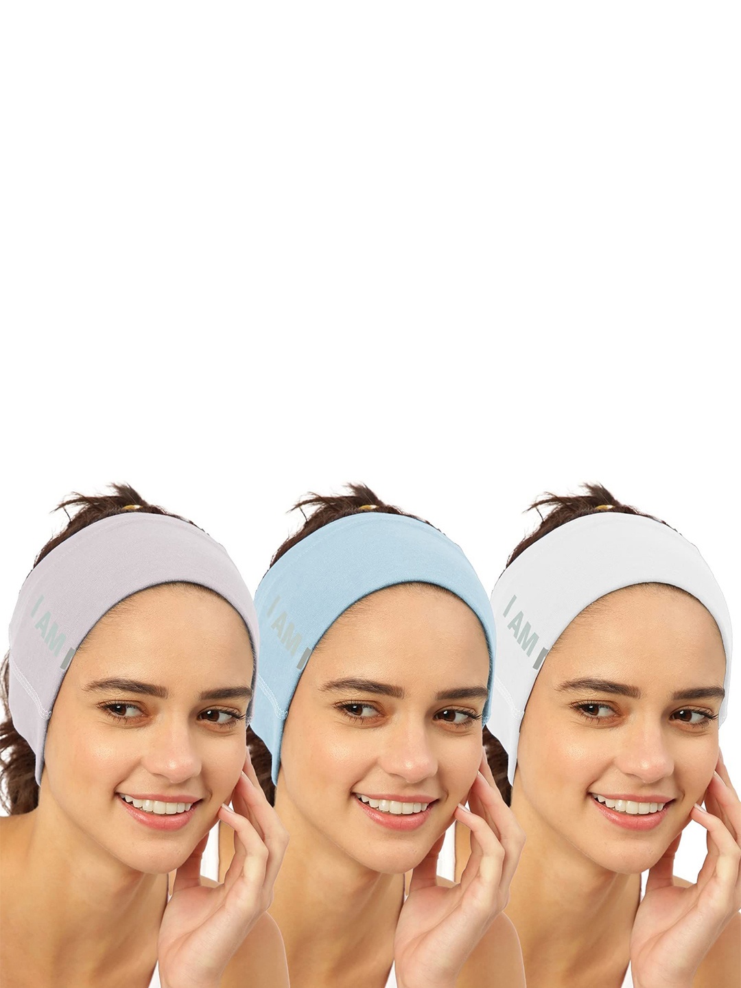 

FREECULTR Adults Pack Of 3 Bandana Headband, White