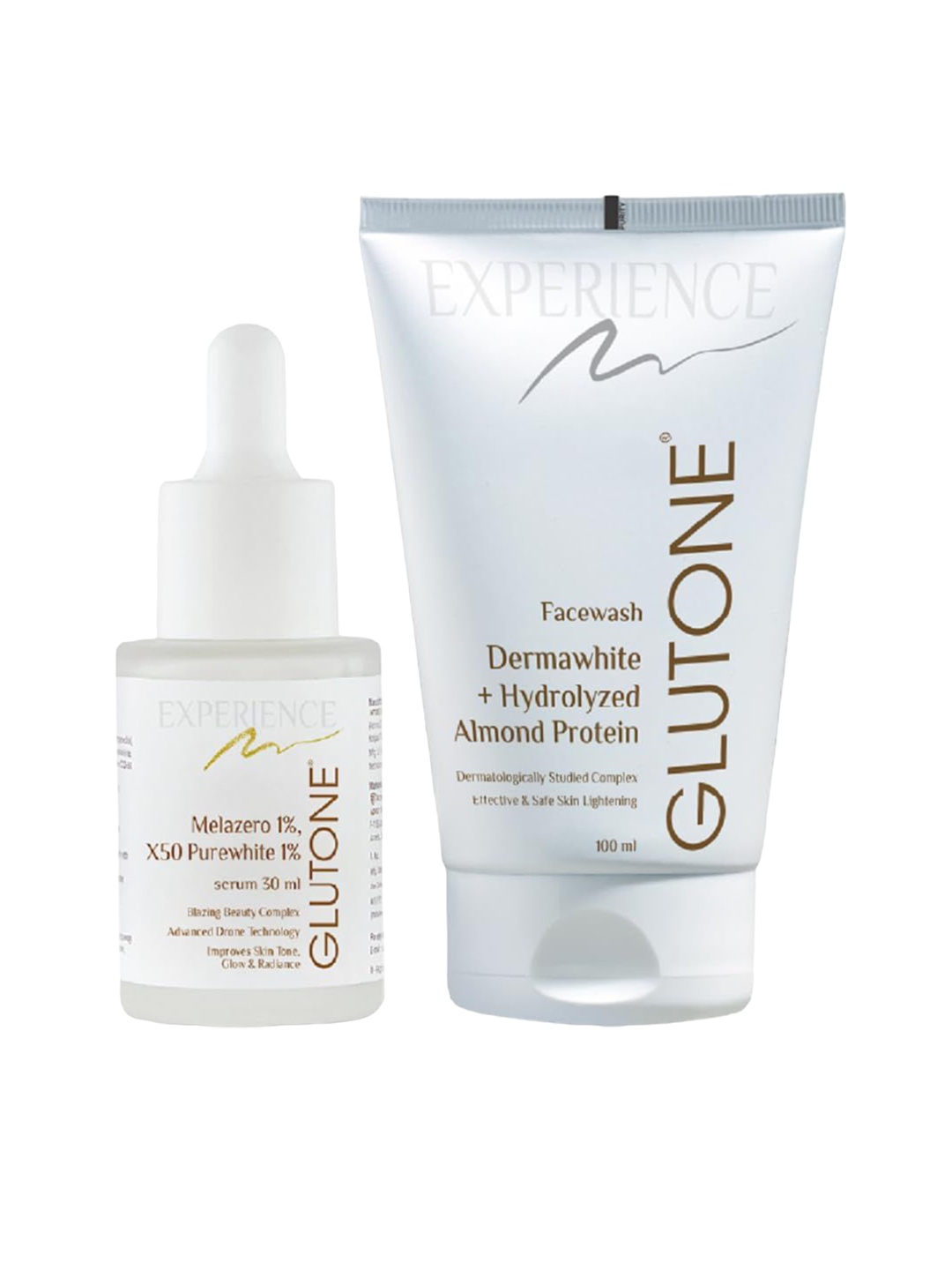 

GLUTONE Skin Brightening & Glowing Combo - Facewash 100 ml & Serum 30 ml, White