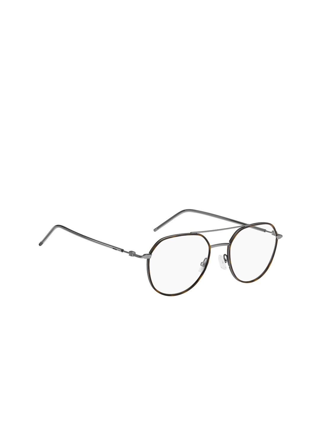 

HUGO Men Full Rim Aviator Frames, Burgundy