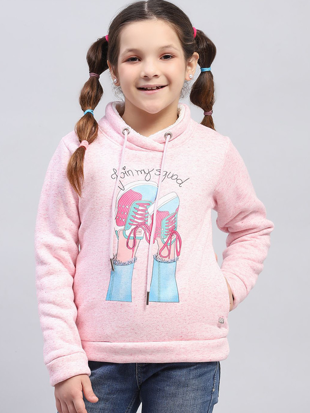 

Monte Carlo Girls Printed Sweatshirt, Pink