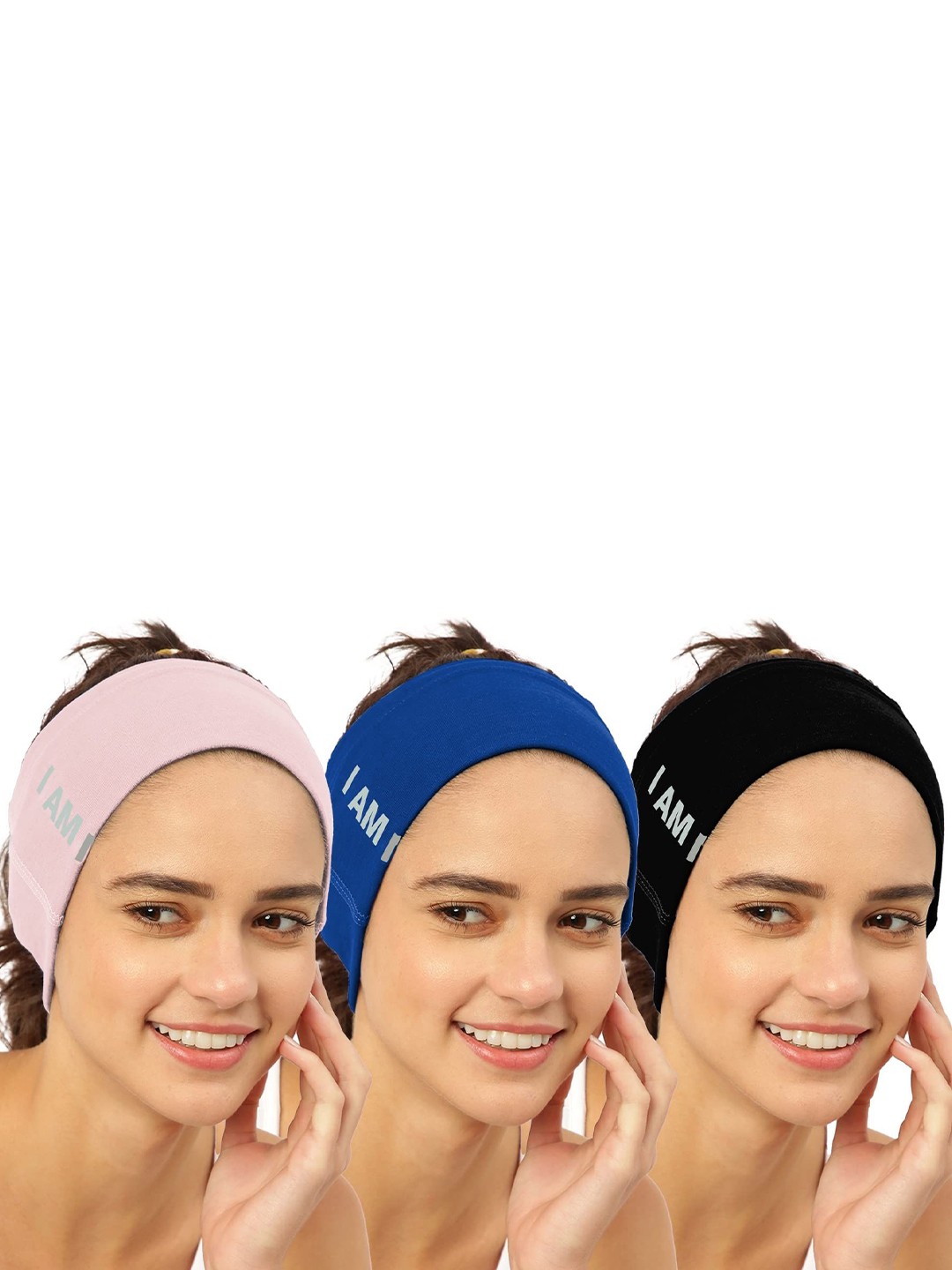 

FREECULTR Pack Of 3 Unisex Bandana Headband, Peach
