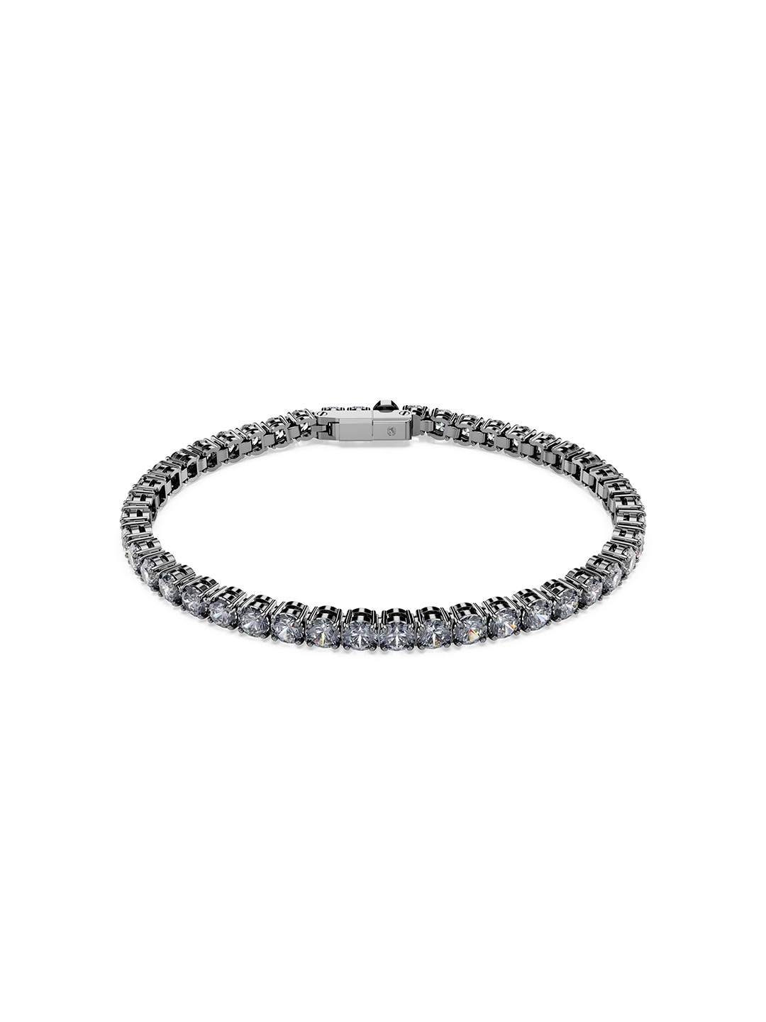 

SWAROVSKI Rhodium-Plated Crystals Wraparound Bracelet, Grey